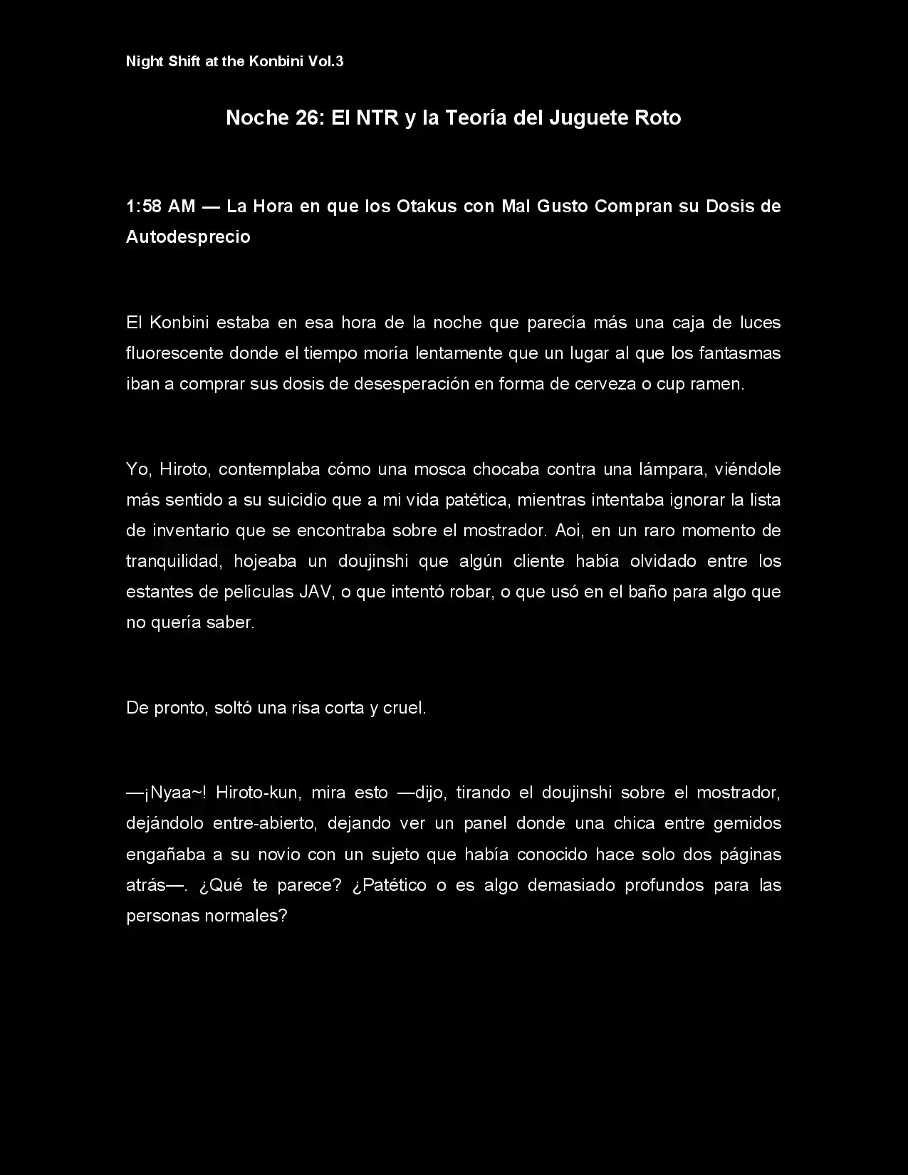 Night Shift At The Konbini (Novela) - Capítulo 26 - Página 3 - LectorTMOo