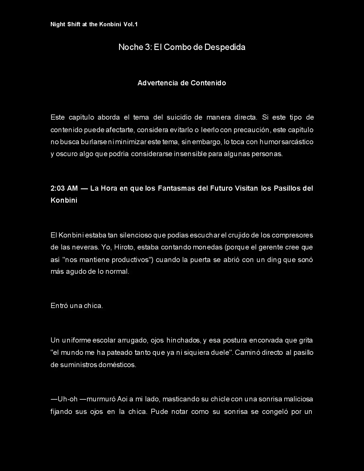 Night Shift At The Konbini (Novela) - Capítulo 3 - Página 3 - LectorTMOo