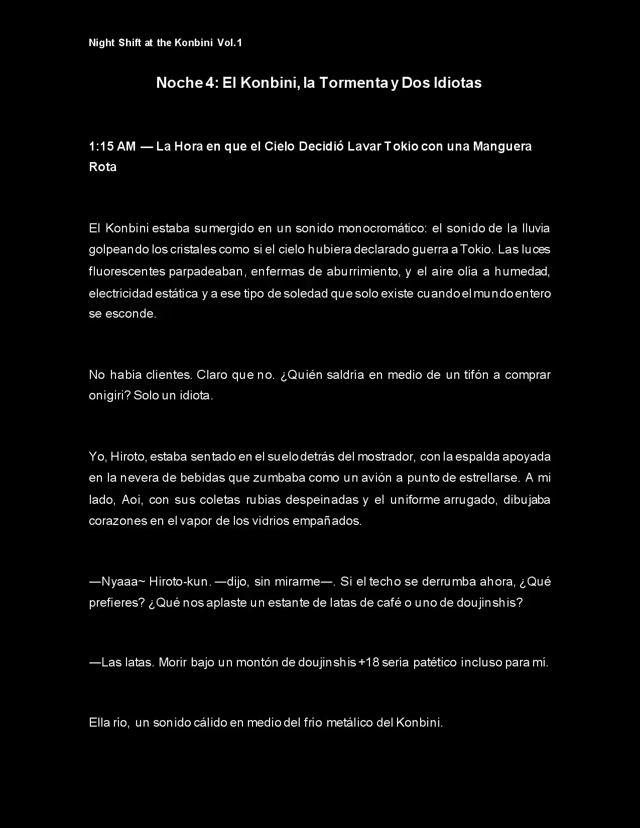 Night Shift At The Konbini (Novela) - Capítulo 4 - Página 3 - LectorTMOo
