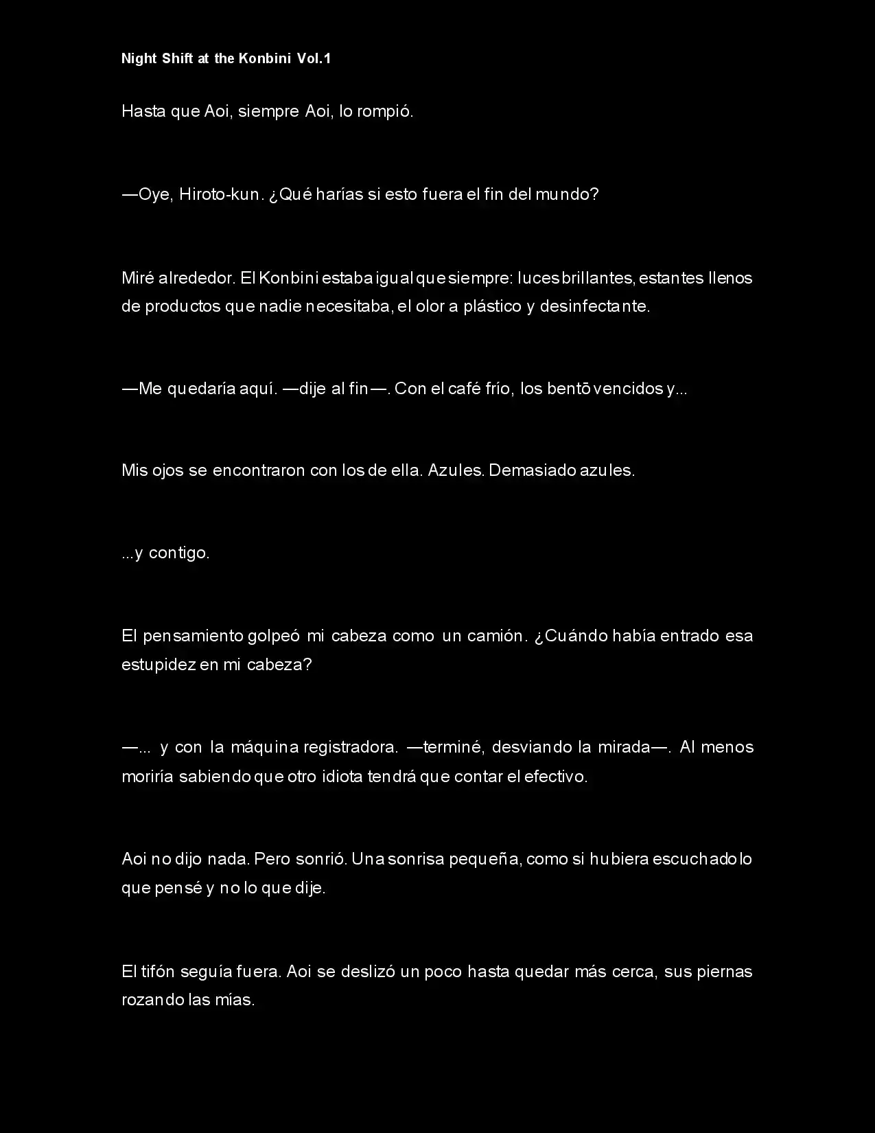 Night Shift At The Konbini (Novela) - Capítulo 4 - Página 5 - LectorTMOo