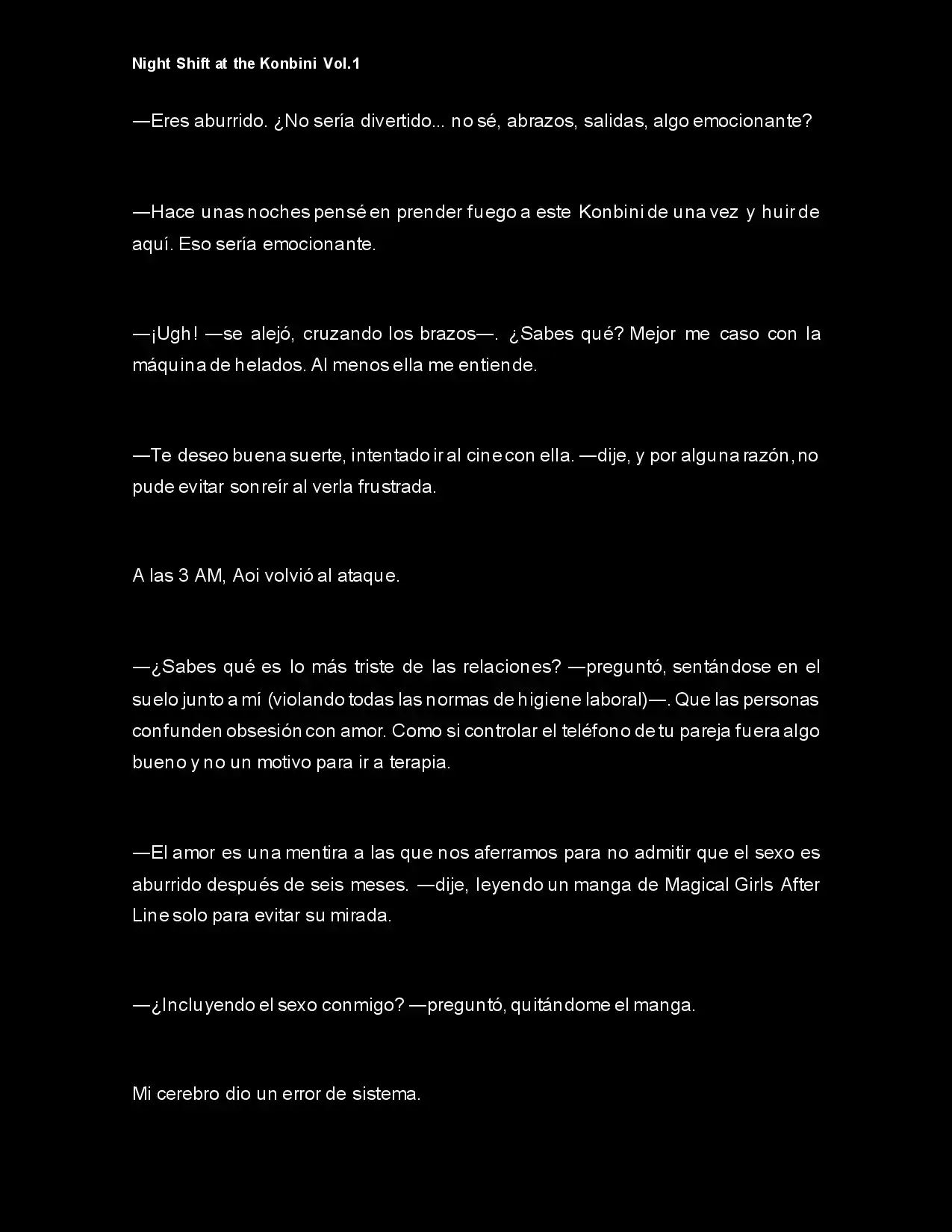 Night Shift At The Konbini (Novela) - Capítulo 5 - Página 8 - LectorTMOo