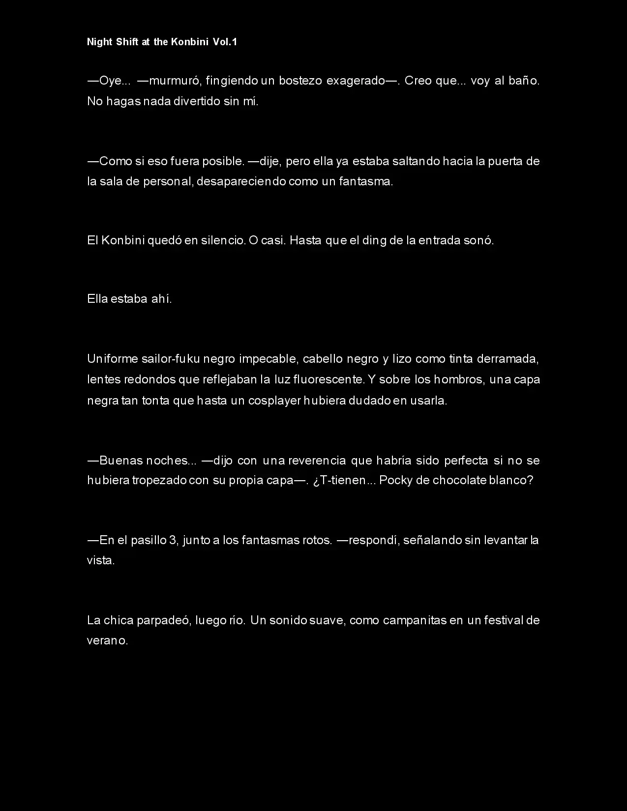 Night Shift At The Konbini (Novela) - Capítulo 9 - Página 4 - LectorTMOo