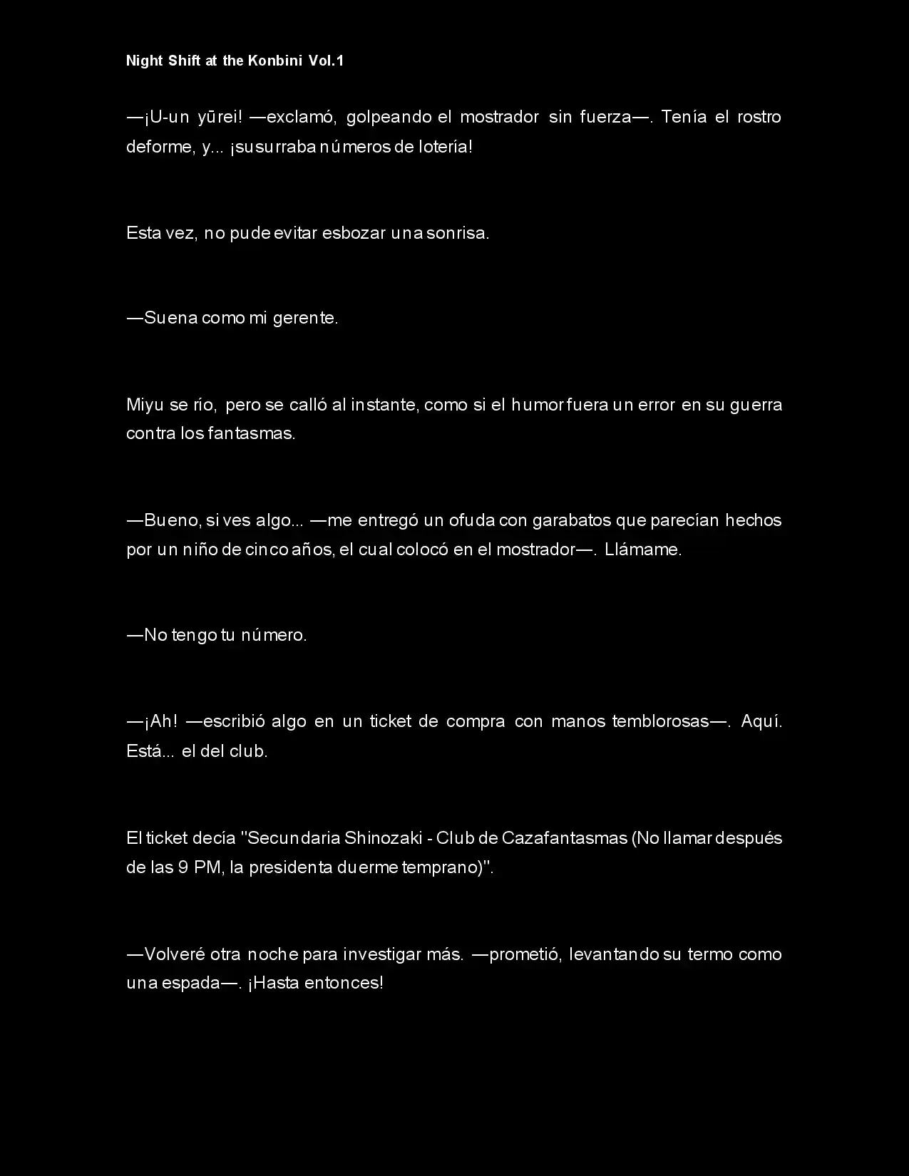 Night Shift At The Konbini (Novela) - Capítulo 9 - Página 6 - LectorTMOo