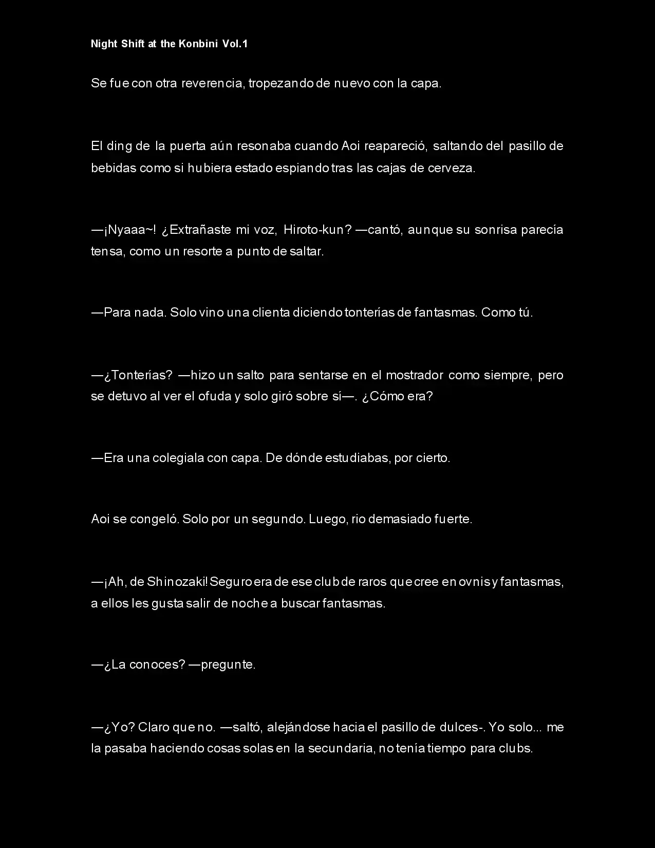 Night Shift At The Konbini (Novela) - Capítulo 9 - Página 7 - LectorTMOo