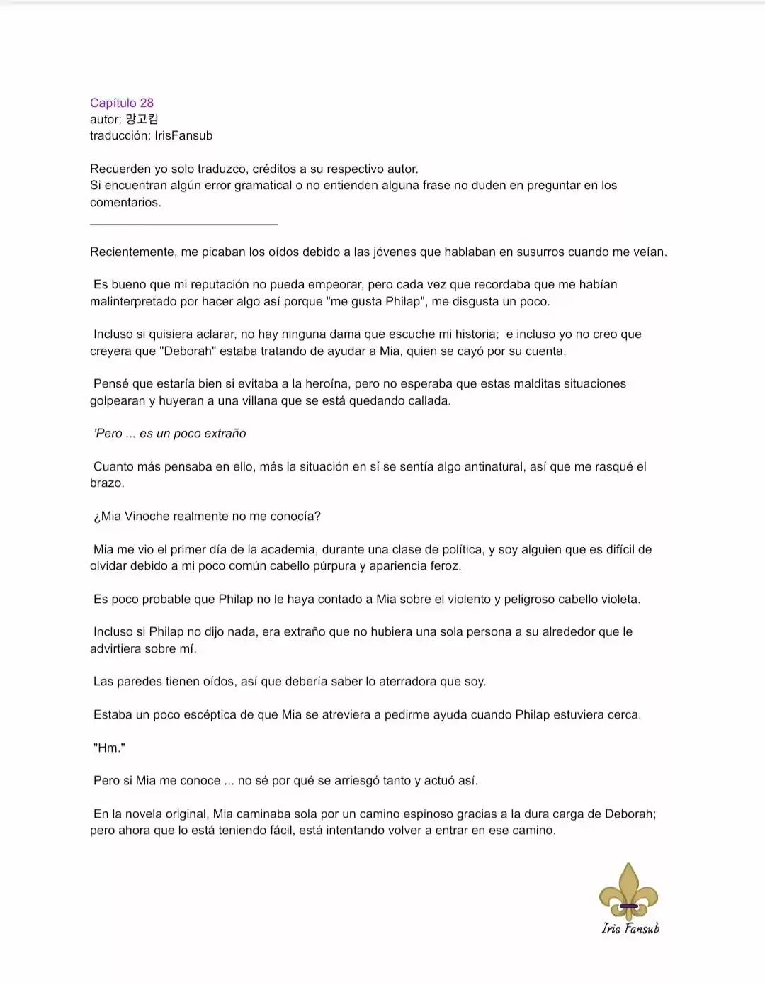 ¿No Es Mucho Mejor Ser Una Mujer Malvada? (Novela) - Capítulo 28 - Página 2 - LectorTMOo