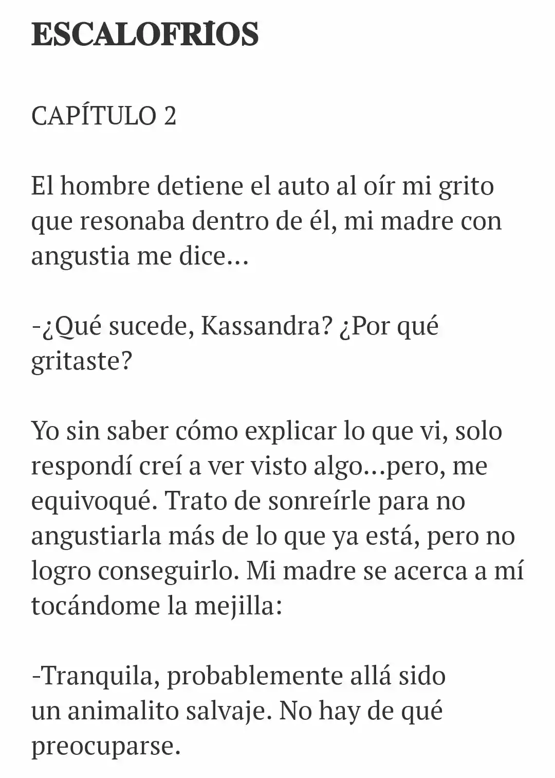 NO ESCAPARAS (Novela) - Capítulo 2 - Página 1 - LectorTMOo