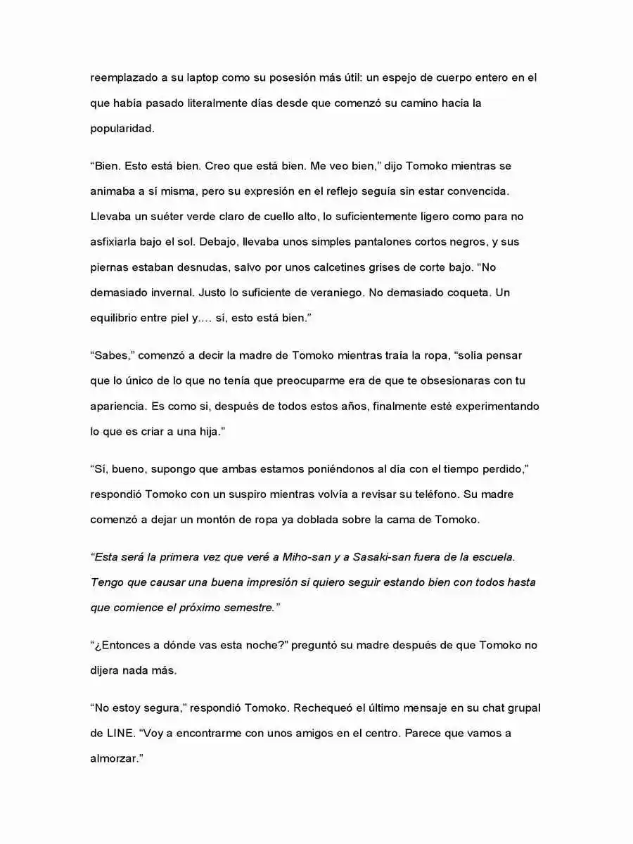 No Importa Cómo Lo Vea, ¡es Culpa Suya De Que Tomoko Sea Popular! (Novela) - Capítulo 15 - Página 4 - LectorTMOo