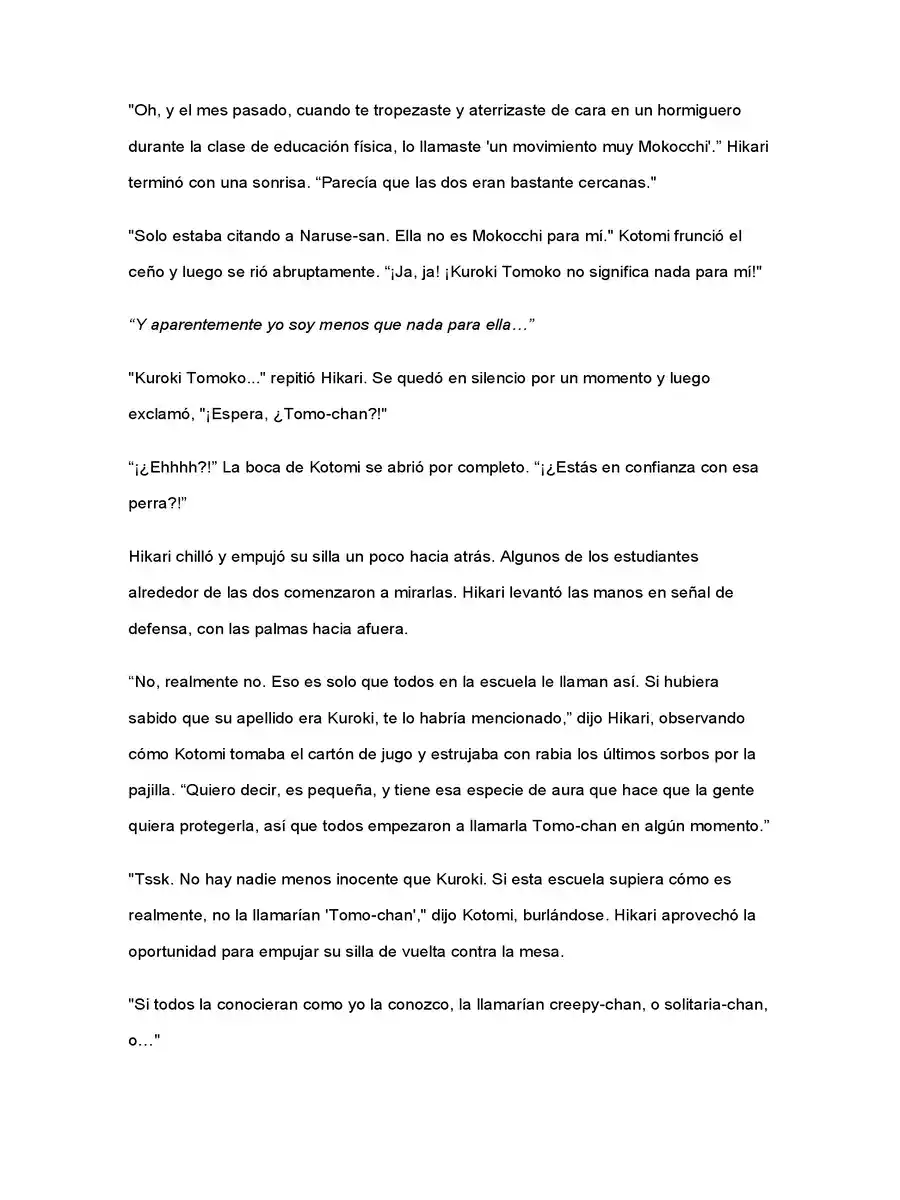 No Importa Cómo Lo Vea, ¡es Culpa Suya De Que Tomoko Sea Popular! (Novela) - Capítulo 2 - Página 4 - LectorTMOo