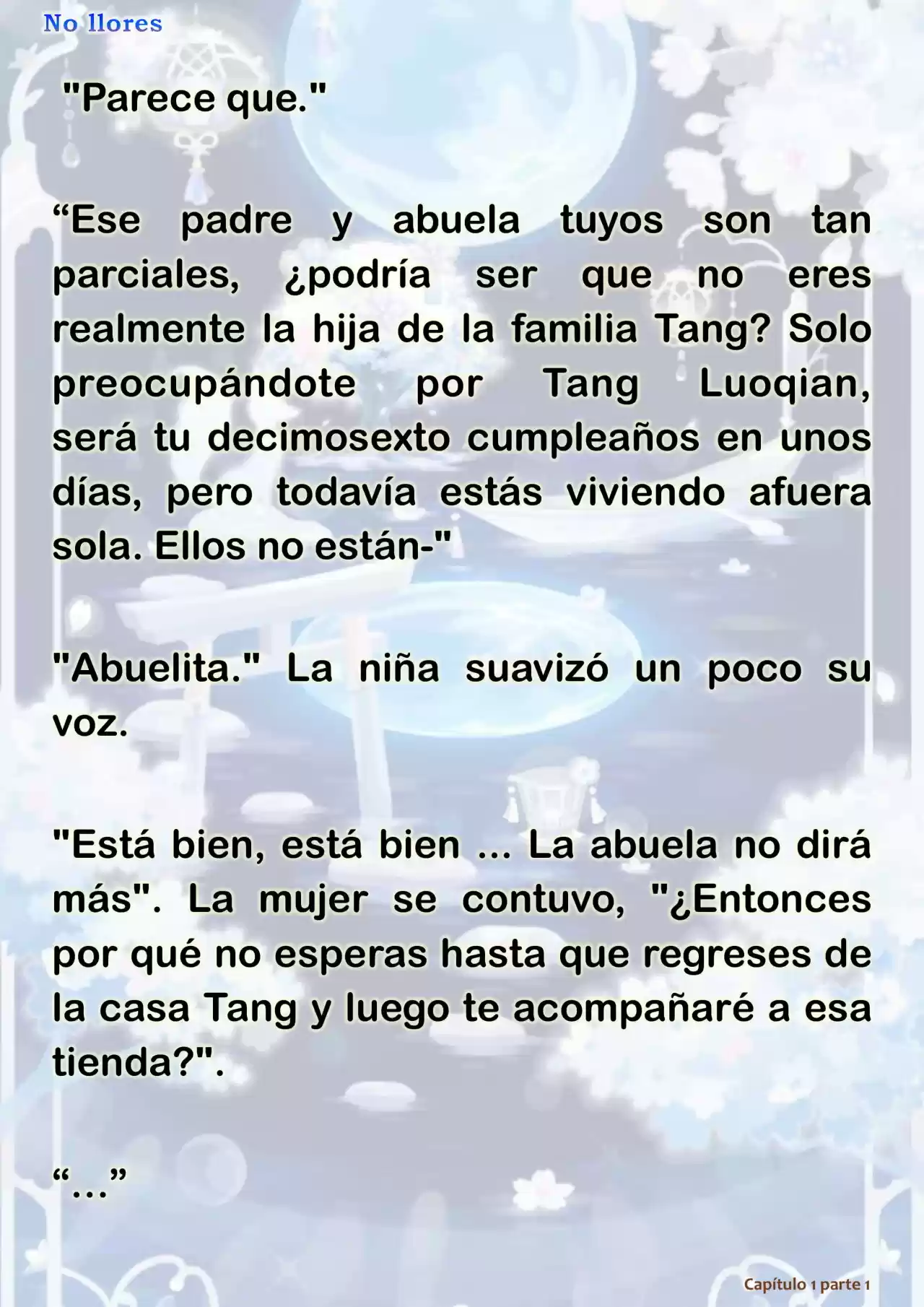 No Llores (Novela) - Capítulo 1.30 - Página 8 - LectorTMOo