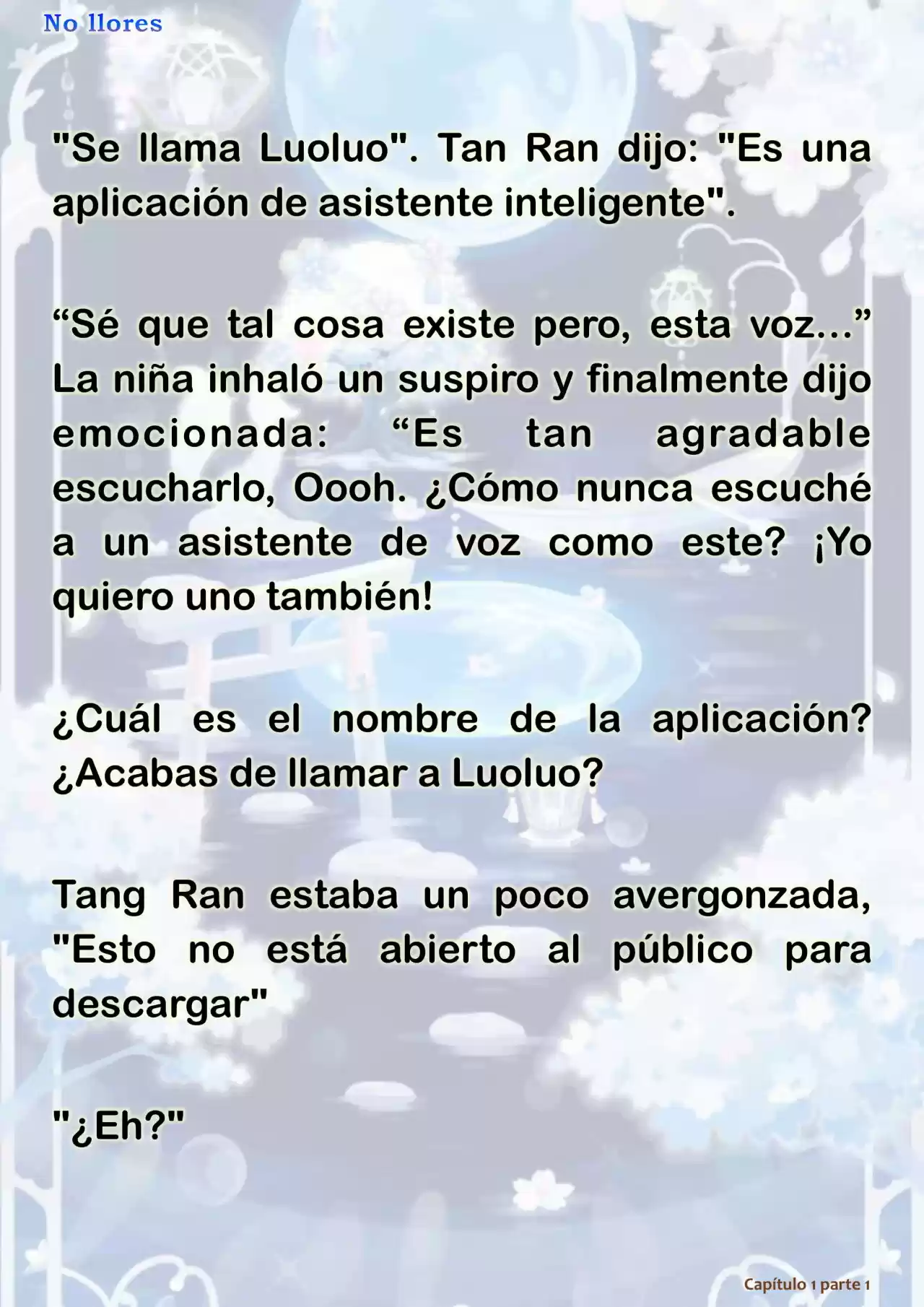 No Llores (Novela) - Capítulo 1.30 - Página 19 - LectorTMOo