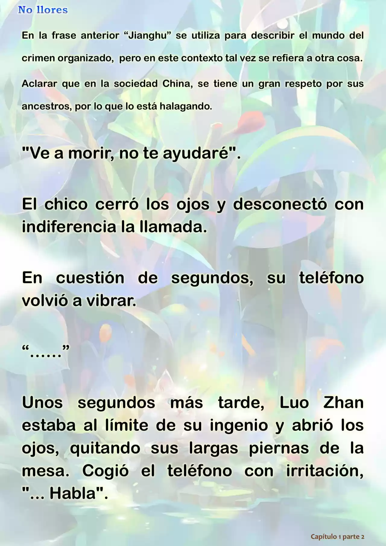 No Llores (Novela) - Capítulo 1.50 - Página 6 - LectorTMOo