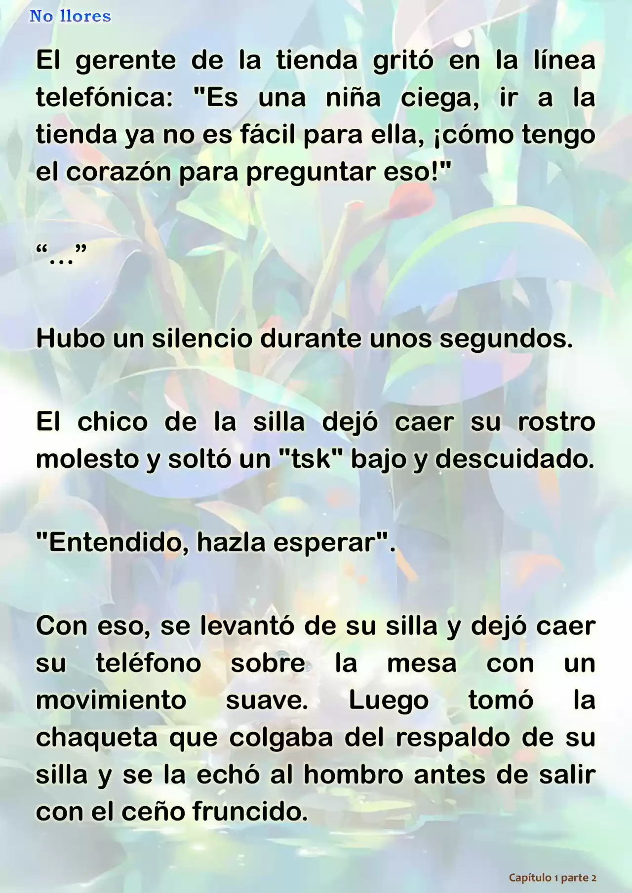 No Llores (Novela) - Capítulo 1.50 - Página 8 - LectorTMOo