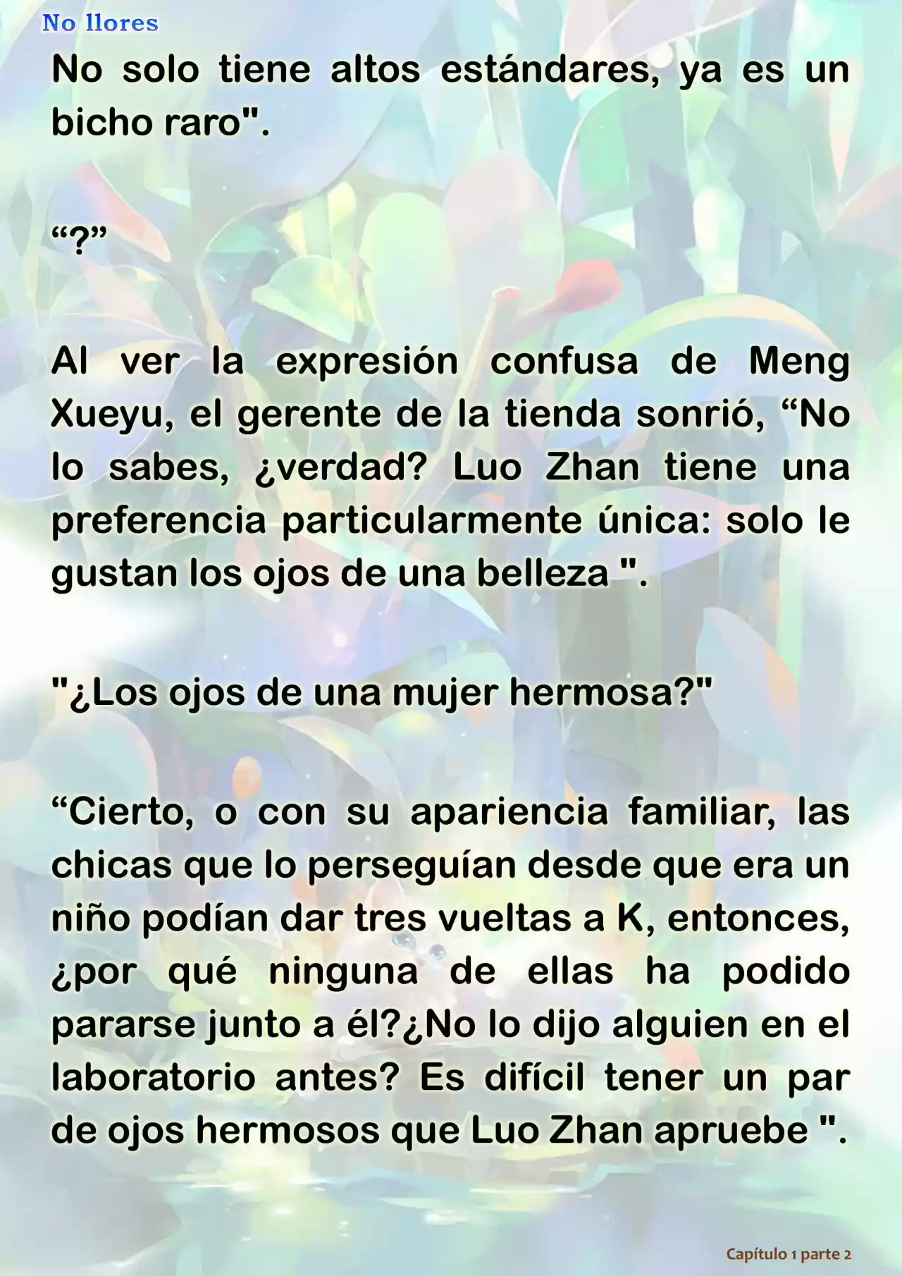 No Llores (Novela) - Capítulo 1.50 - Página 12 - LectorTMOo