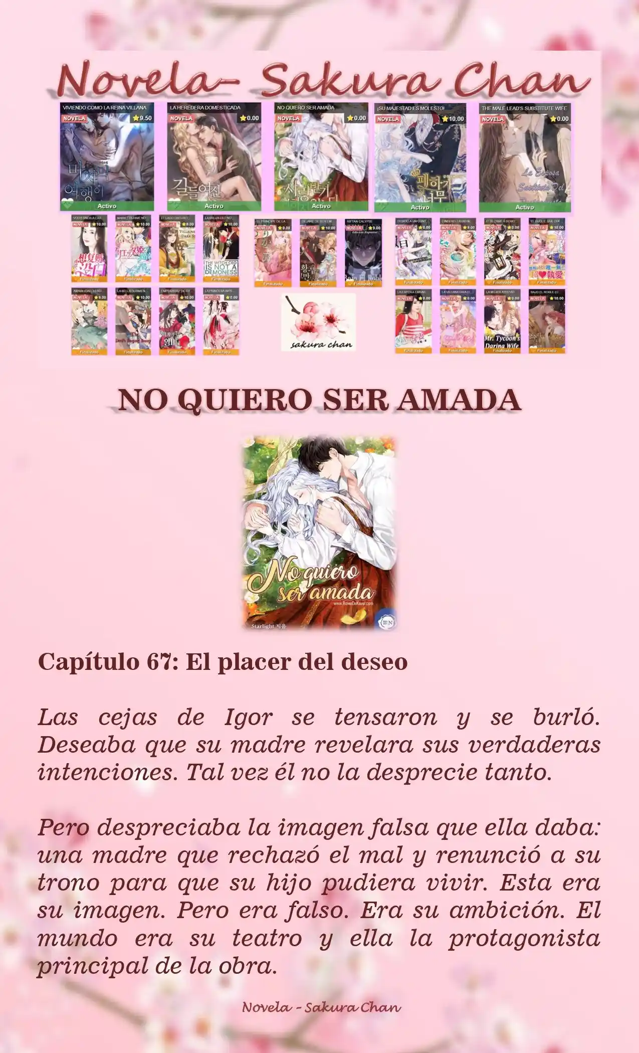 No Quiero Convertirme En Villana, Así Que Apunto A Ser La Dama Perfecta Junto Con El Príncipe! (Novela) - Capítulo 67 - Página 1 - LectorTMOo