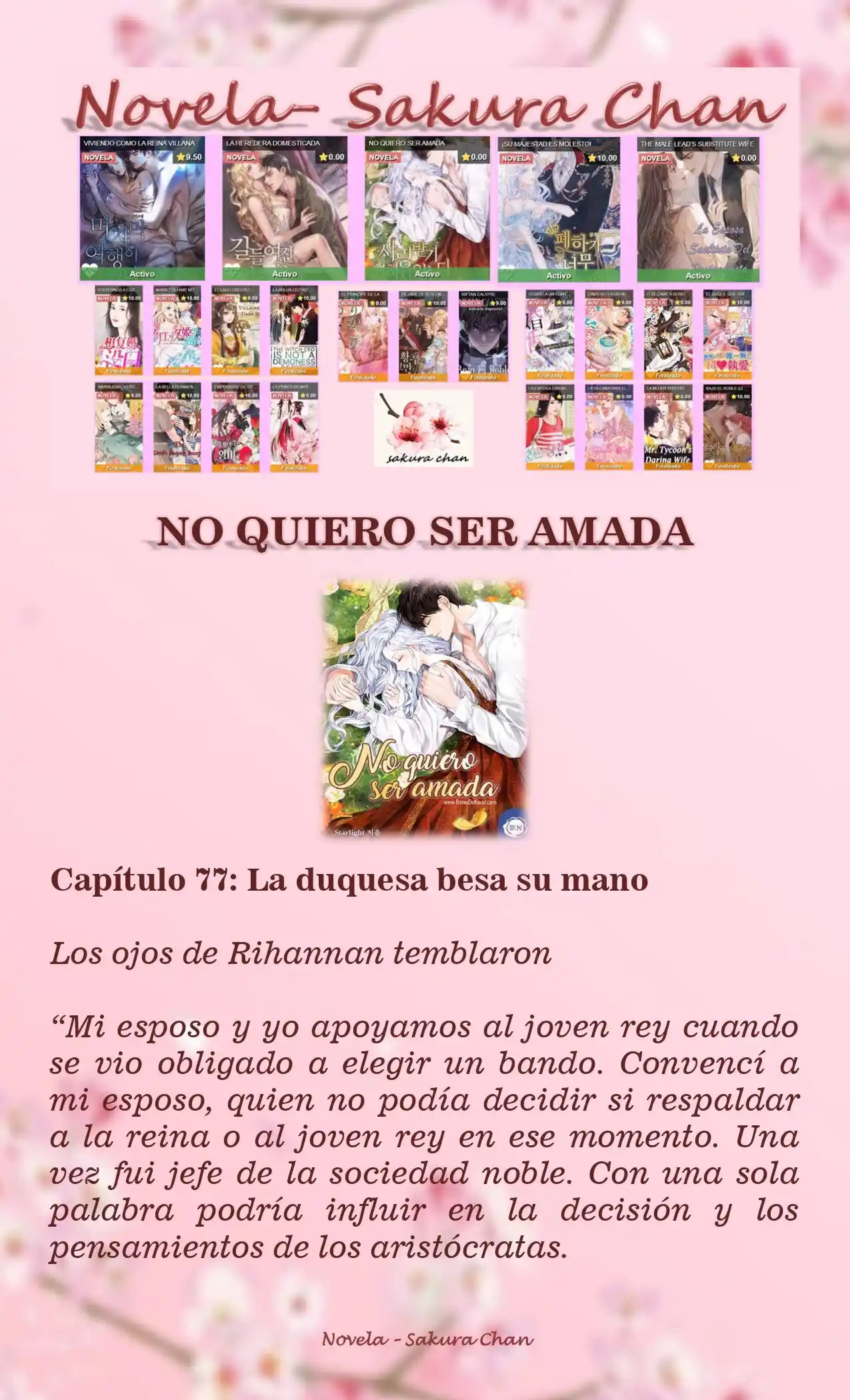 No Quiero Convertirme En Villana, Así Que Apunto A Ser La Dama Perfecta Junto Con El Príncipe! (Novela) - Capítulo 77 - Página 1 - LectorTMOo