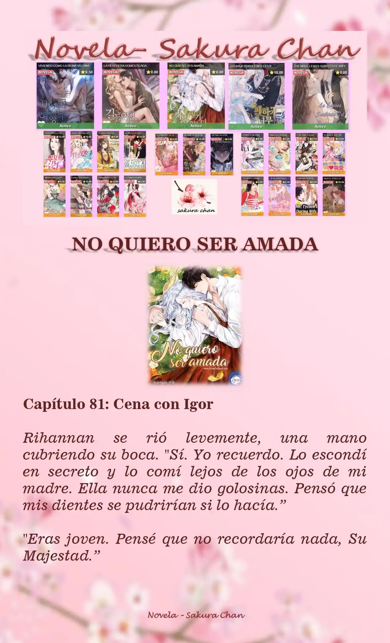 No Quiero Convertirme En Villana, Así Que Apunto A Ser La Dama Perfecta Junto Con El Príncipe! (Novela) - Capítulo 81 - Página 1 - LectorTMOo