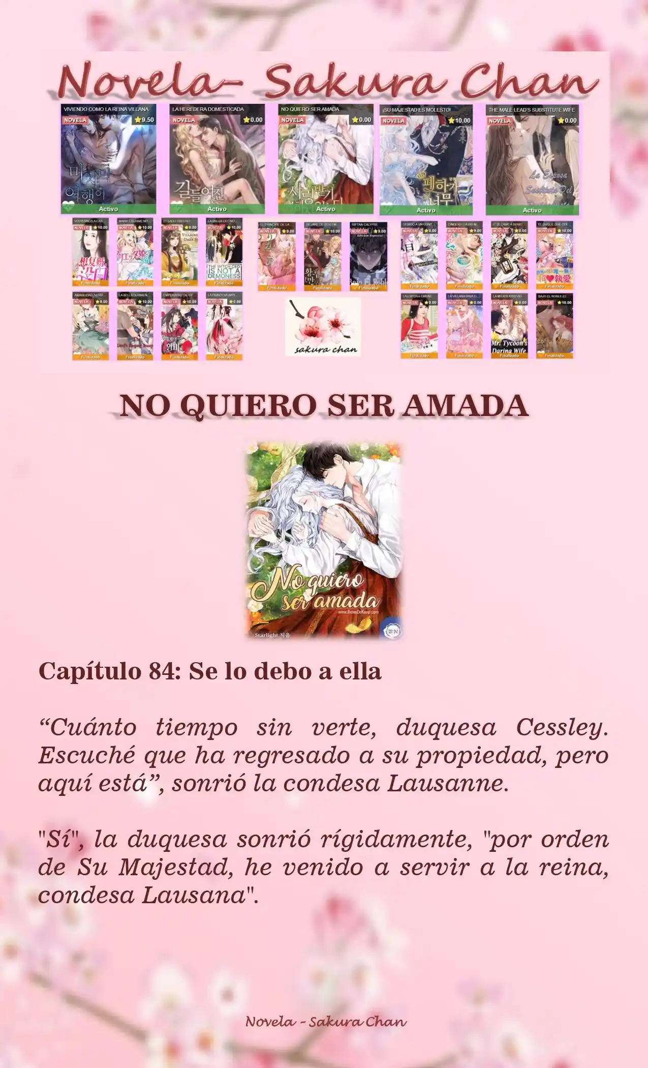 No Quiero Convertirme En Villana, Así Que Apunto A Ser La Dama Perfecta Junto Con El Príncipe! (Novela) - Capítulo 84 - Página 1 - LectorTMOo