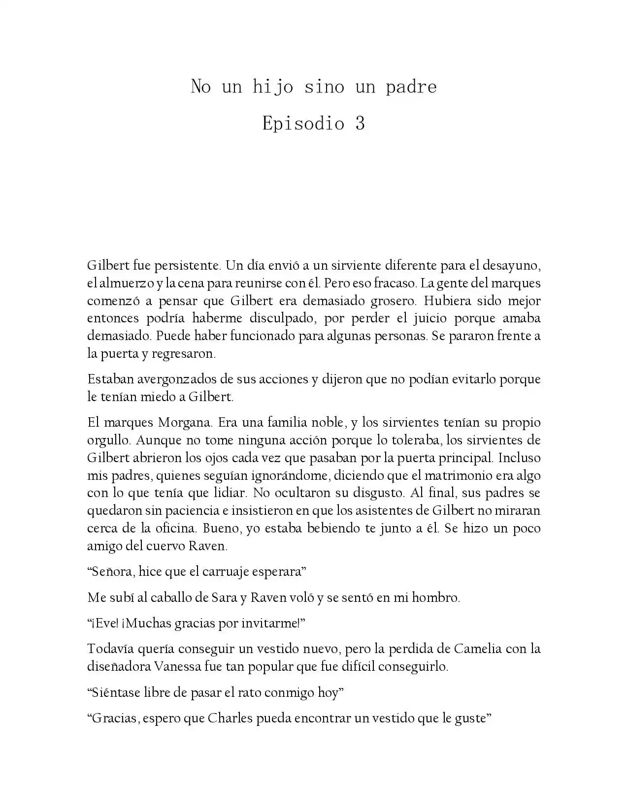 No Un Hijo Sino El Padre (Novela) - Capítulo 3 - Página 1 - LectorTMOo