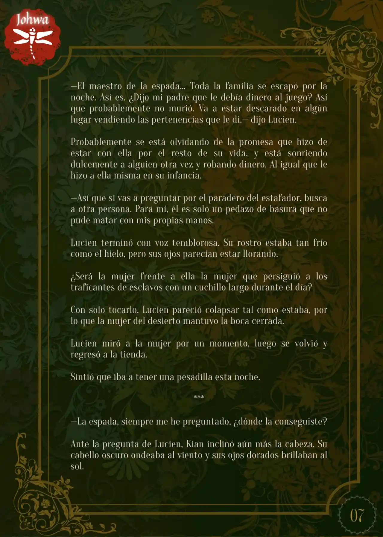 Noche Sin Rostro (Novela) - Capítulo 3 - Página 9 - LectorTMOo
