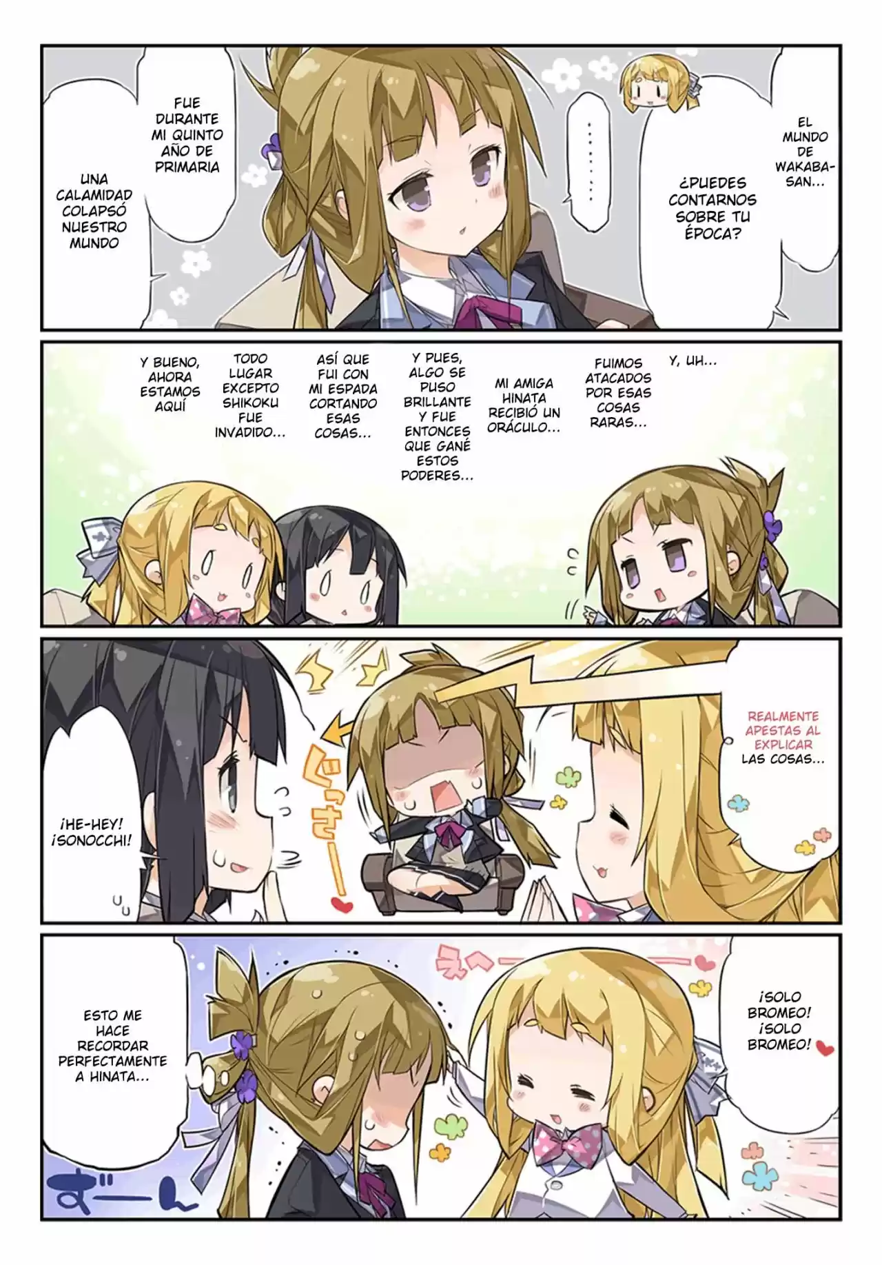 Nogi Wakaba Wa Yuusha De Aru: Web 4-Koma - Capítulo 1 - Página 2 - LectorTMOo