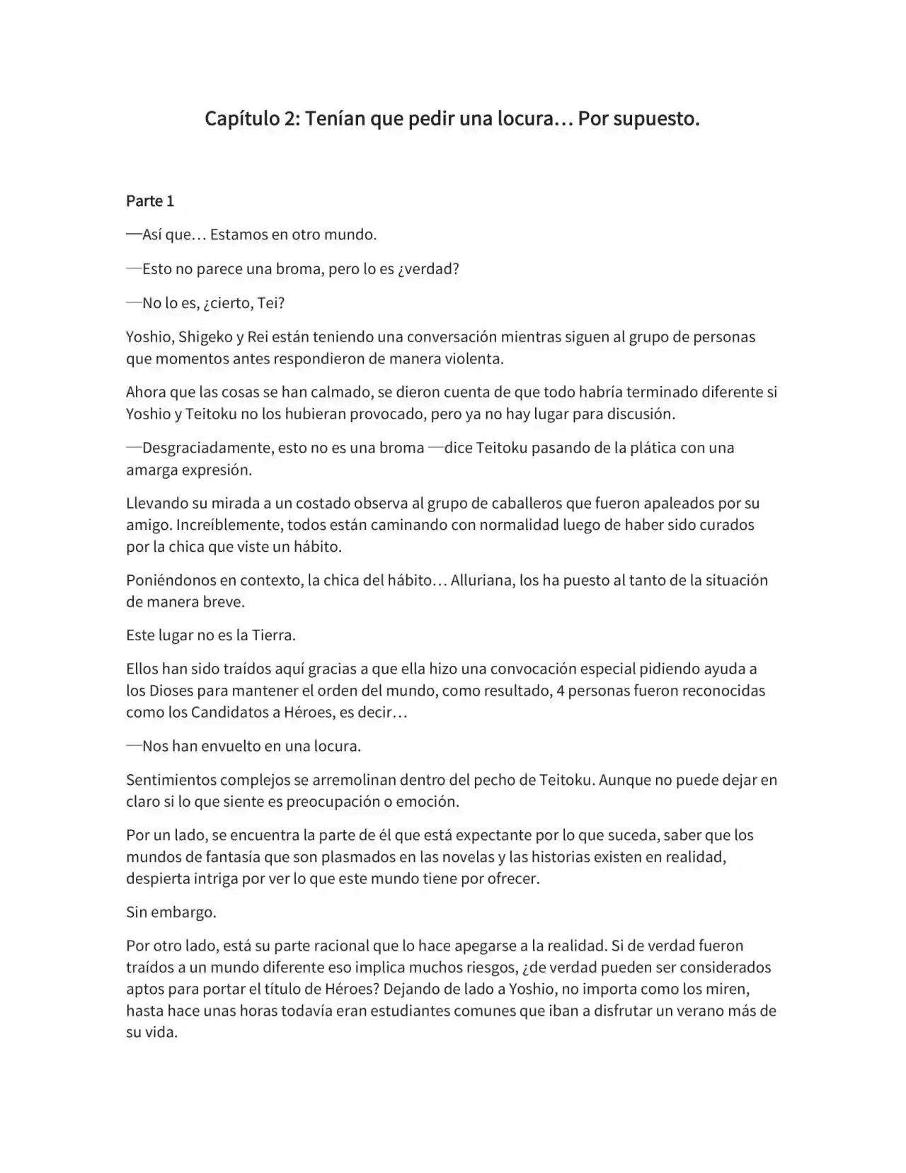 Not A Hero (Novela) - Capítulo 3 - Página 1 - LectorTMOo