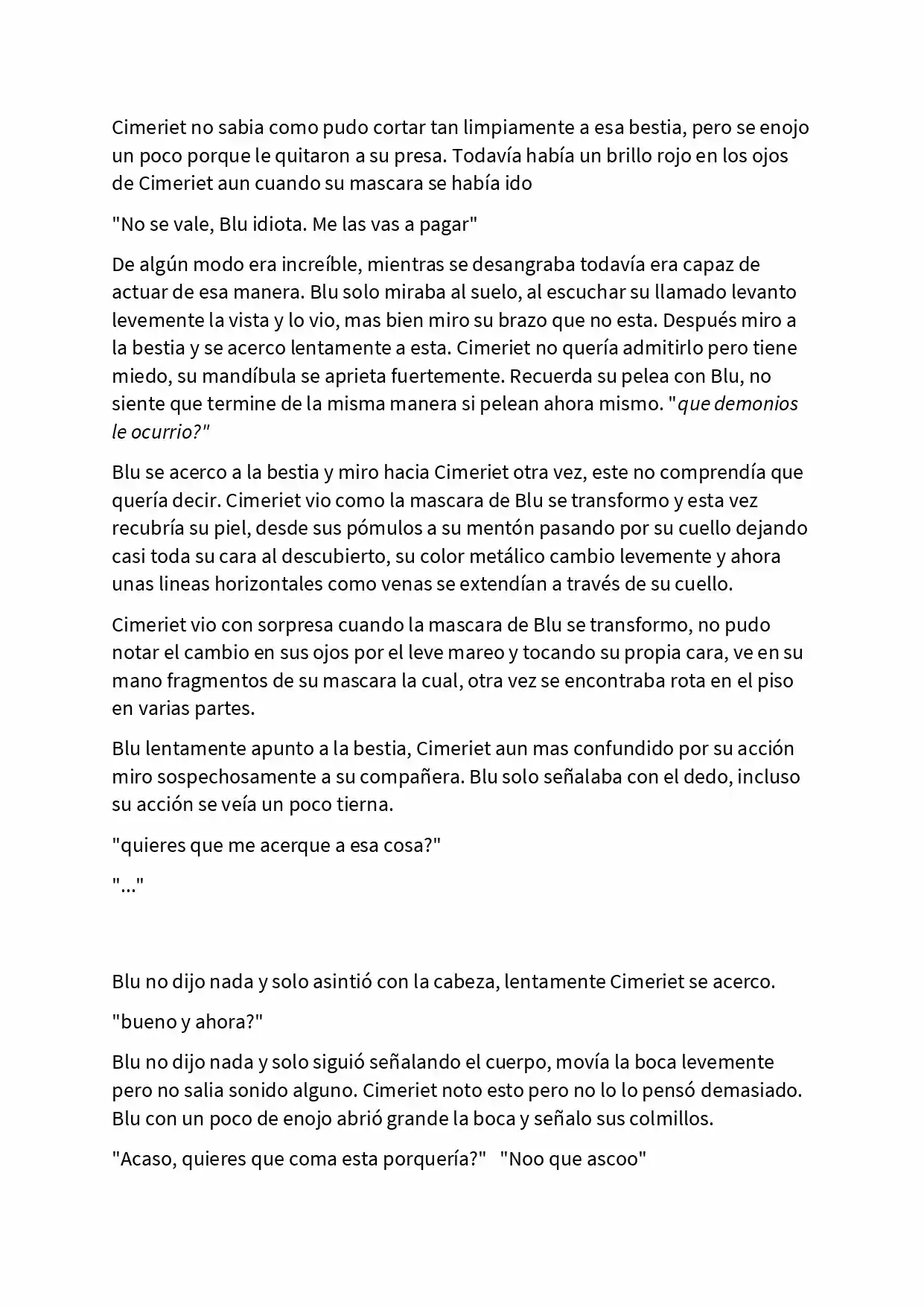 Odio Este Mundo Y Su Falso Dios (Novela) - Capítulo 8 - Página 5 - LectorTMOo