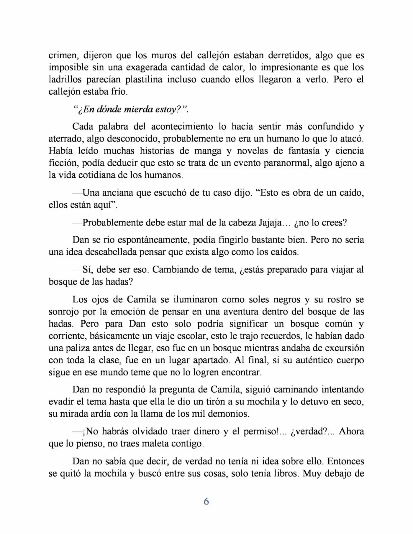Odissey (Novela) - Capítulo  - Página 6 - LectorTMOo