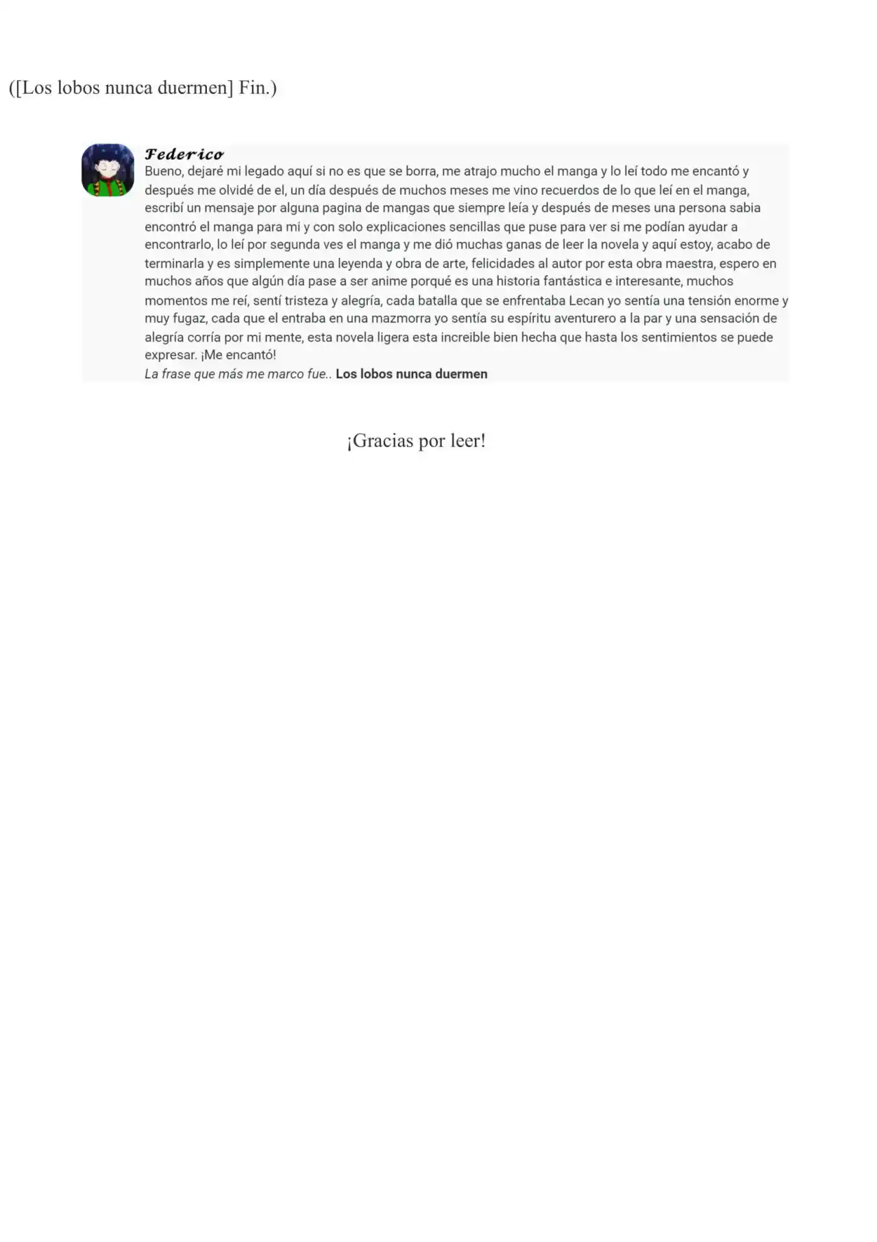 Okami Wa Nemuranai (Novela) - Capítulo 698 - Página 4 - LectorTMOo