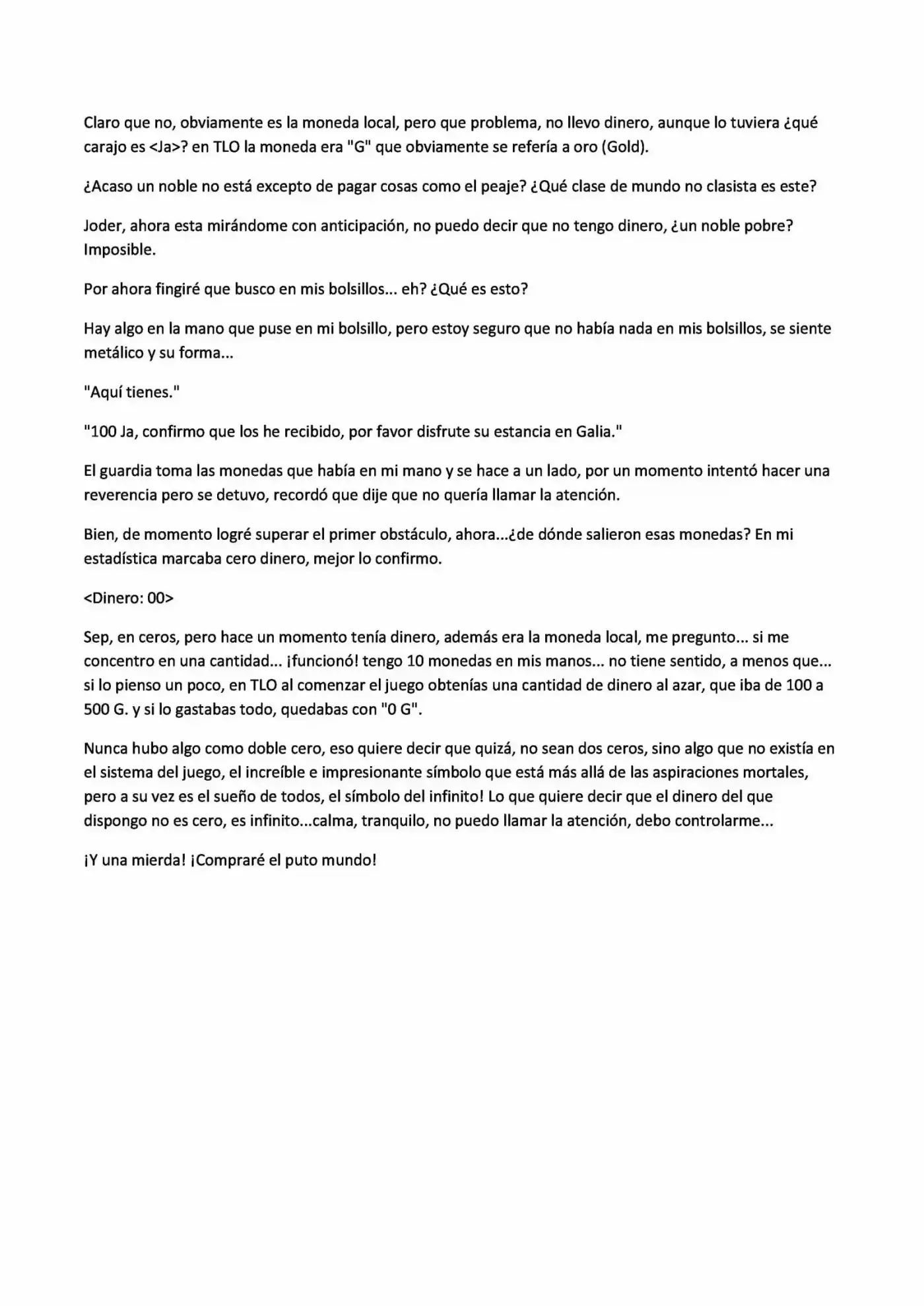 Okane O Subete Sekai E Chikara (Novela) - Capítulo 1 - Página 7 - LectorTMOo