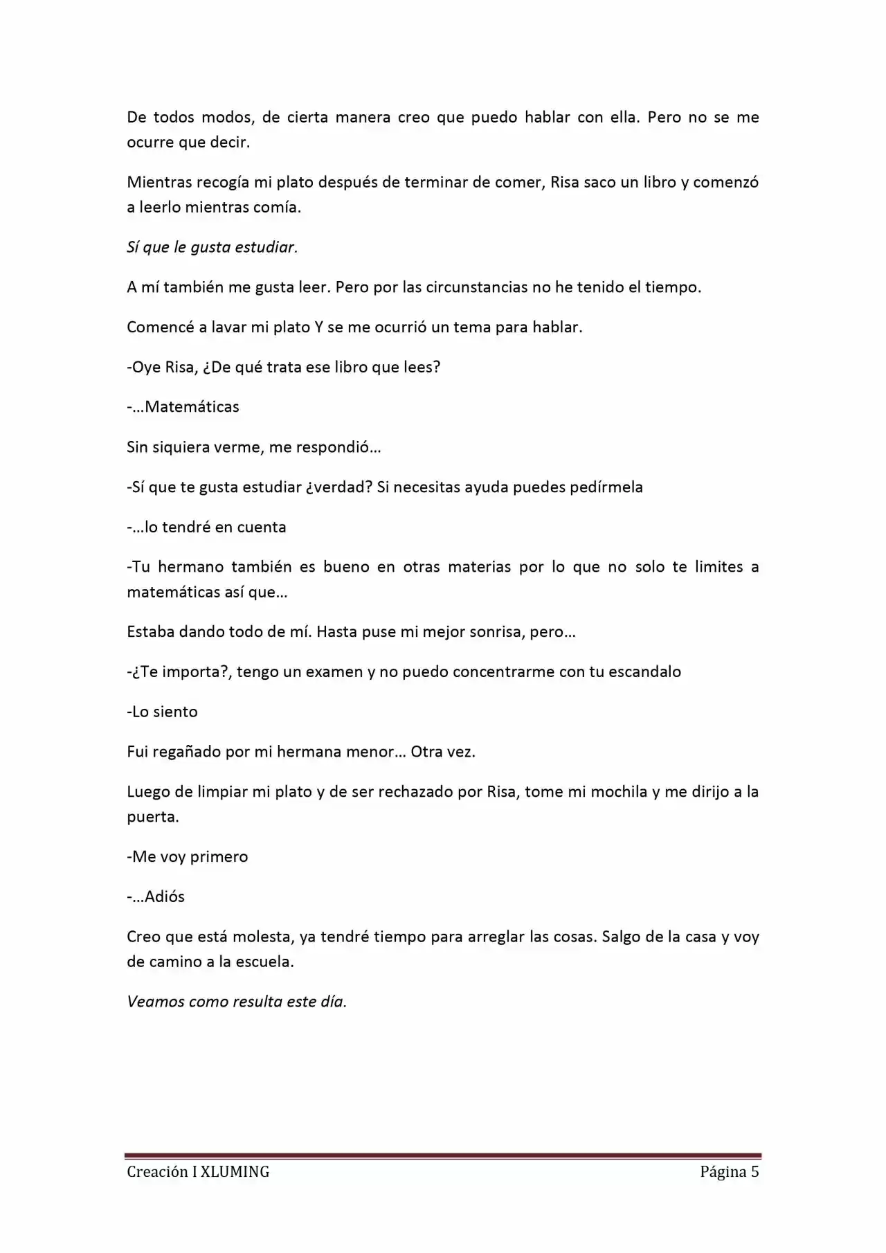 Old Memories (Novela) - Capítulo 1.20 - Página 5 - LectorTMOo