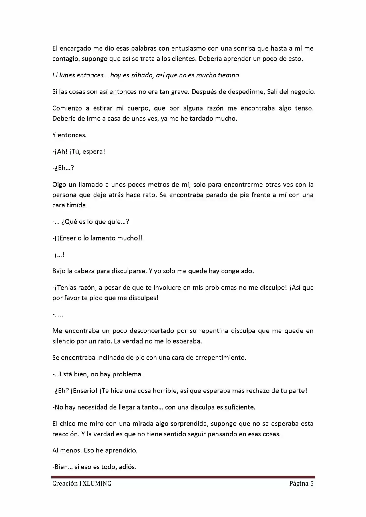 Old Memories (Novela) - Capítulo 3.20 - Página 5 - LectorTMOo