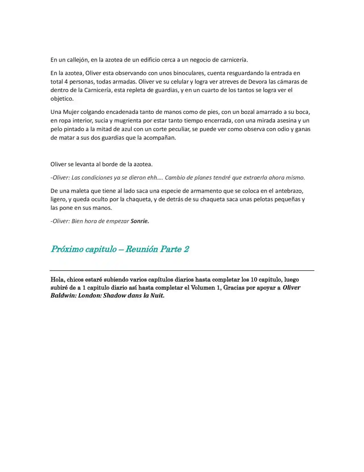Oliver Baldwin London: Sombras En La Noche (Novela) - Capítulo 3 - Página 8 - LectorTMOo