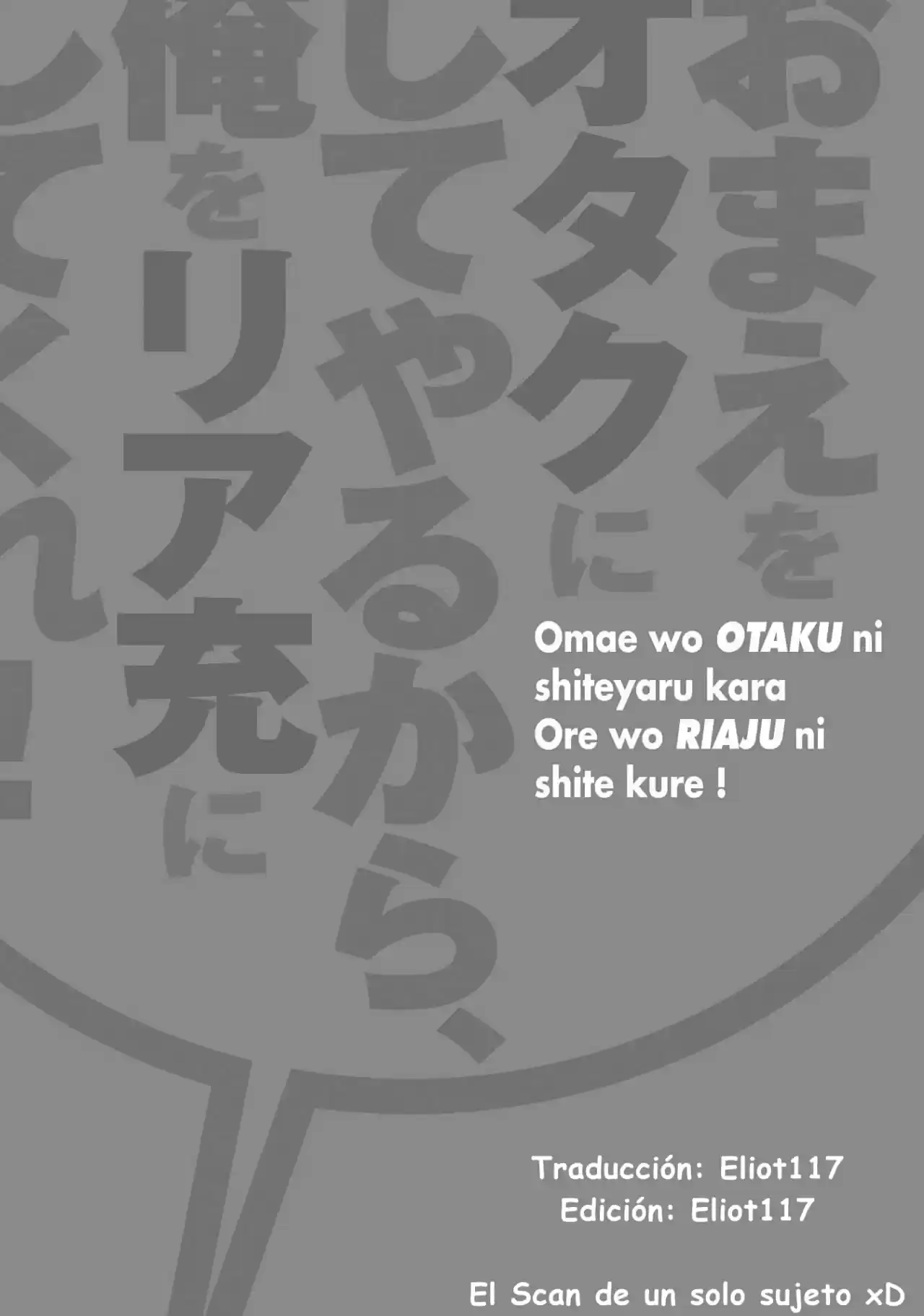 Omae O Otaku Ni Shiteyaru Kara, Ore O Riajuu Ni Shitekure! - Capítulo 35 - Página 37 - LectorTMOo