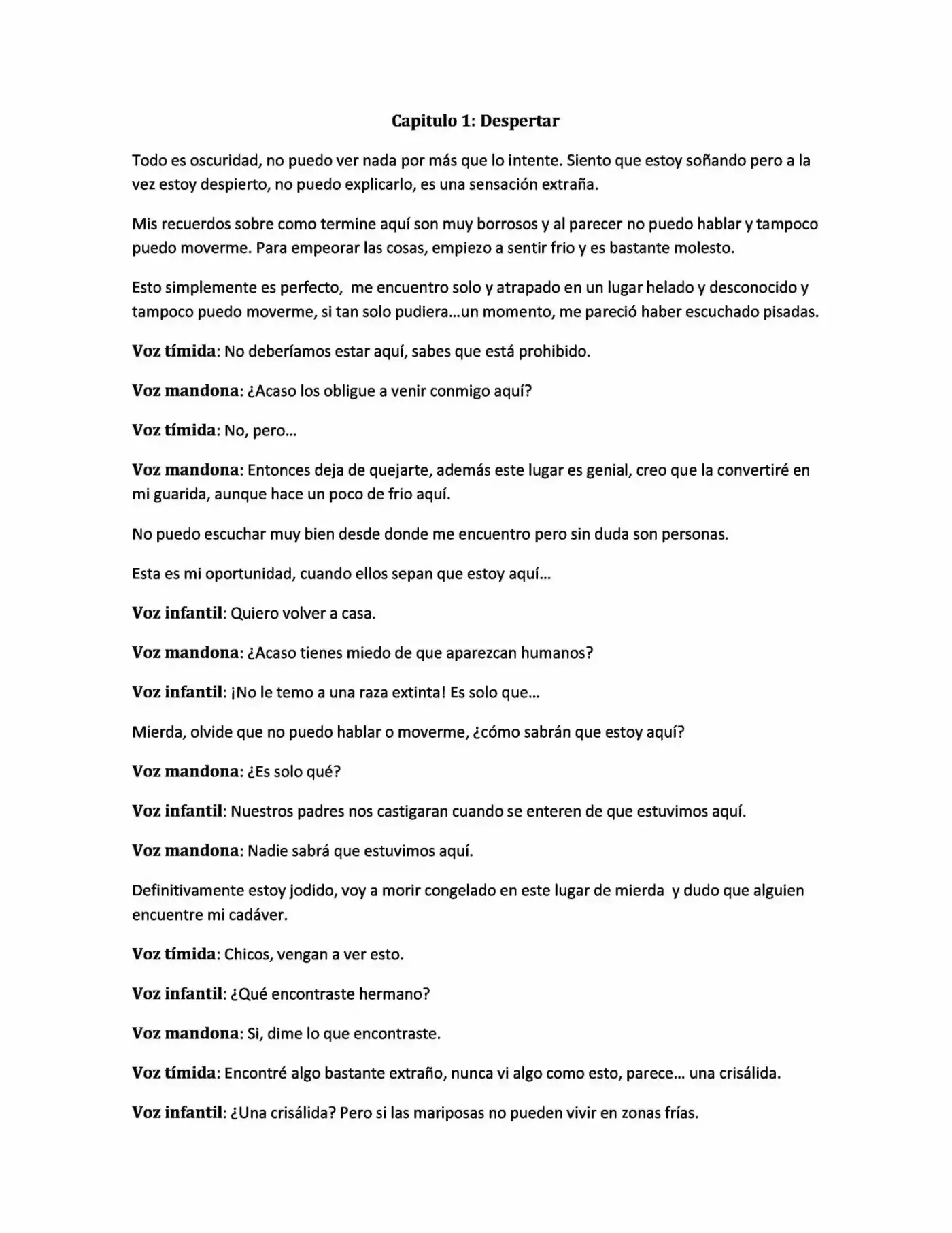 ONE AGAINST A WORLD (Novela) - Capítulo 1 - Página 1 - LectorTMOo
