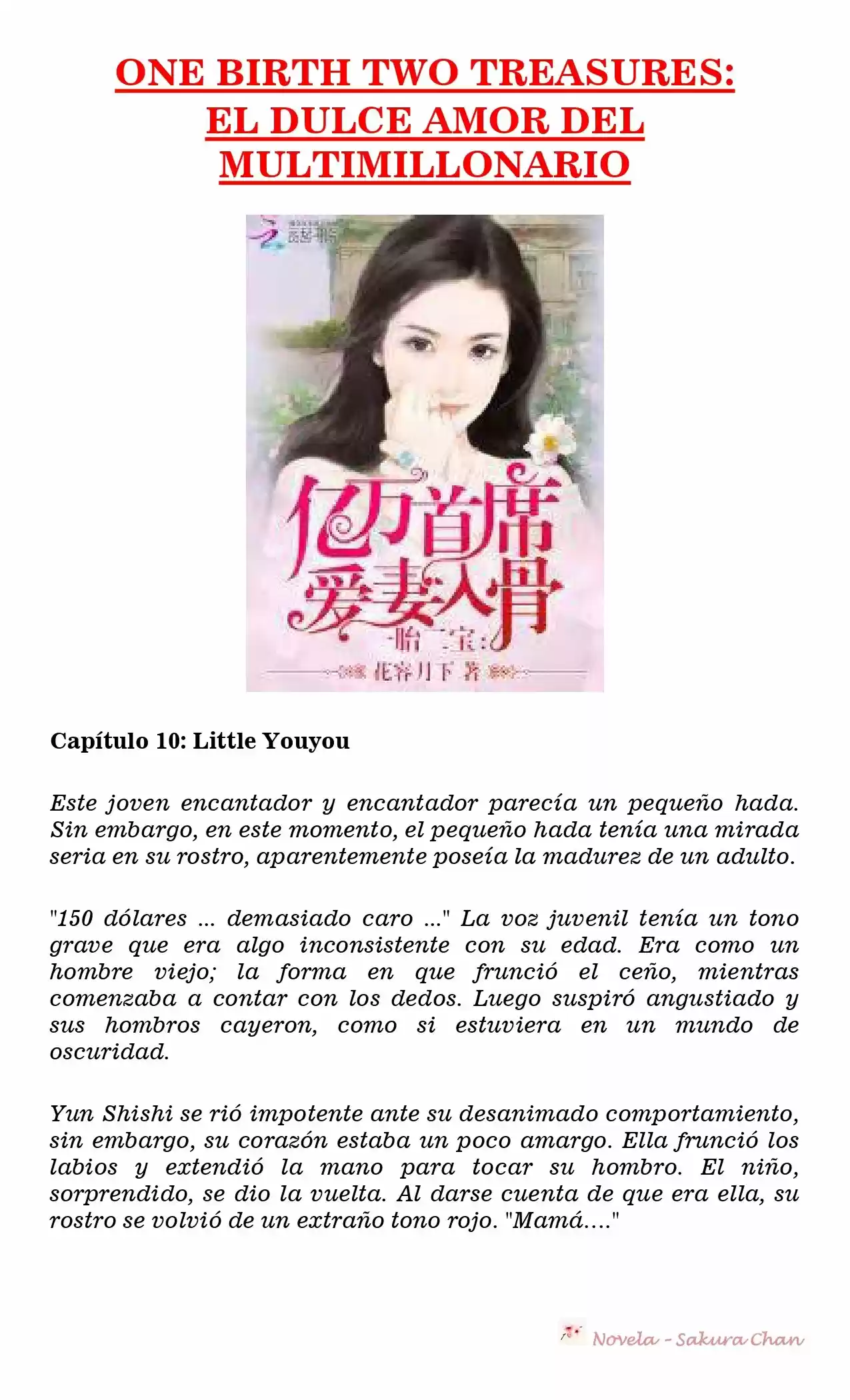One Birth Two Treasures: The Billionaire's Sweet Love (Novela) - Capítulo 10 - Página 1 - LectorTMOo