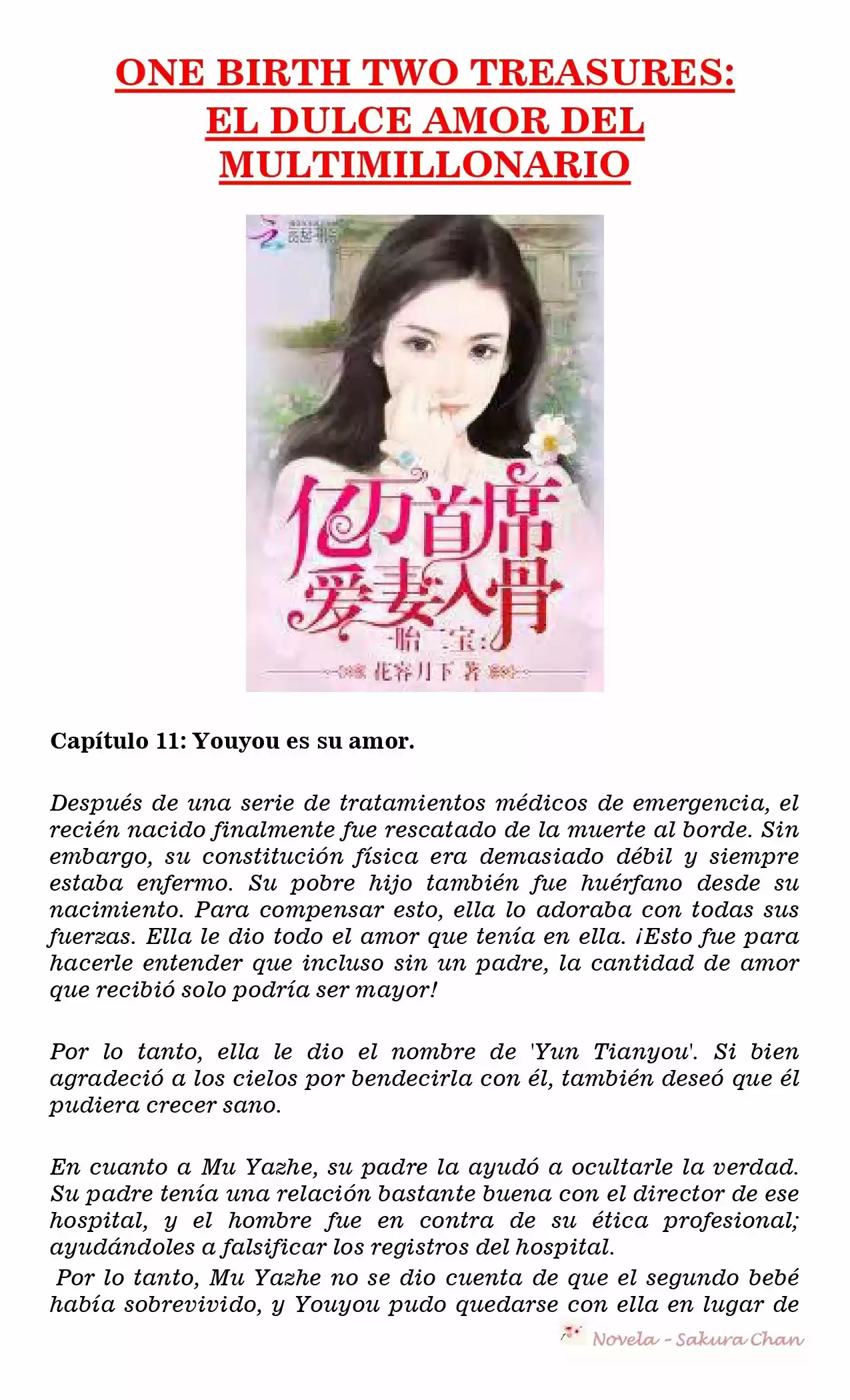 One Birth Two Treasures: The Billionaire's Sweet Love (Novela) - Capítulo 11 - Página 1 - LectorTMOo