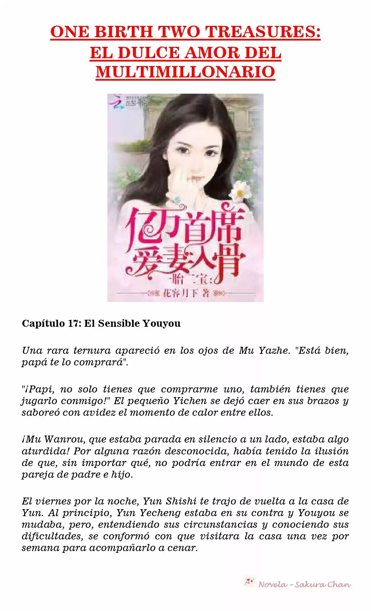 One Birth Two Treasures: The Billionaire's Sweet Love (Novela) - Capítulo 17 - Página 1 - LectorTMOo