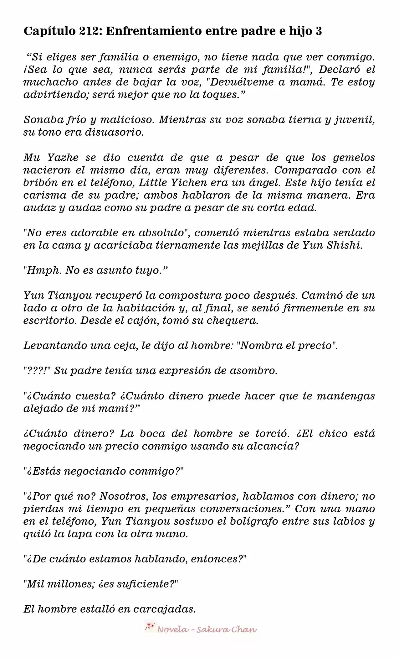 One Birth Two Treasures: The Billionaire's Sweet Love (Novela) - Capítulo 212 - Página 2 - LectorTMOo