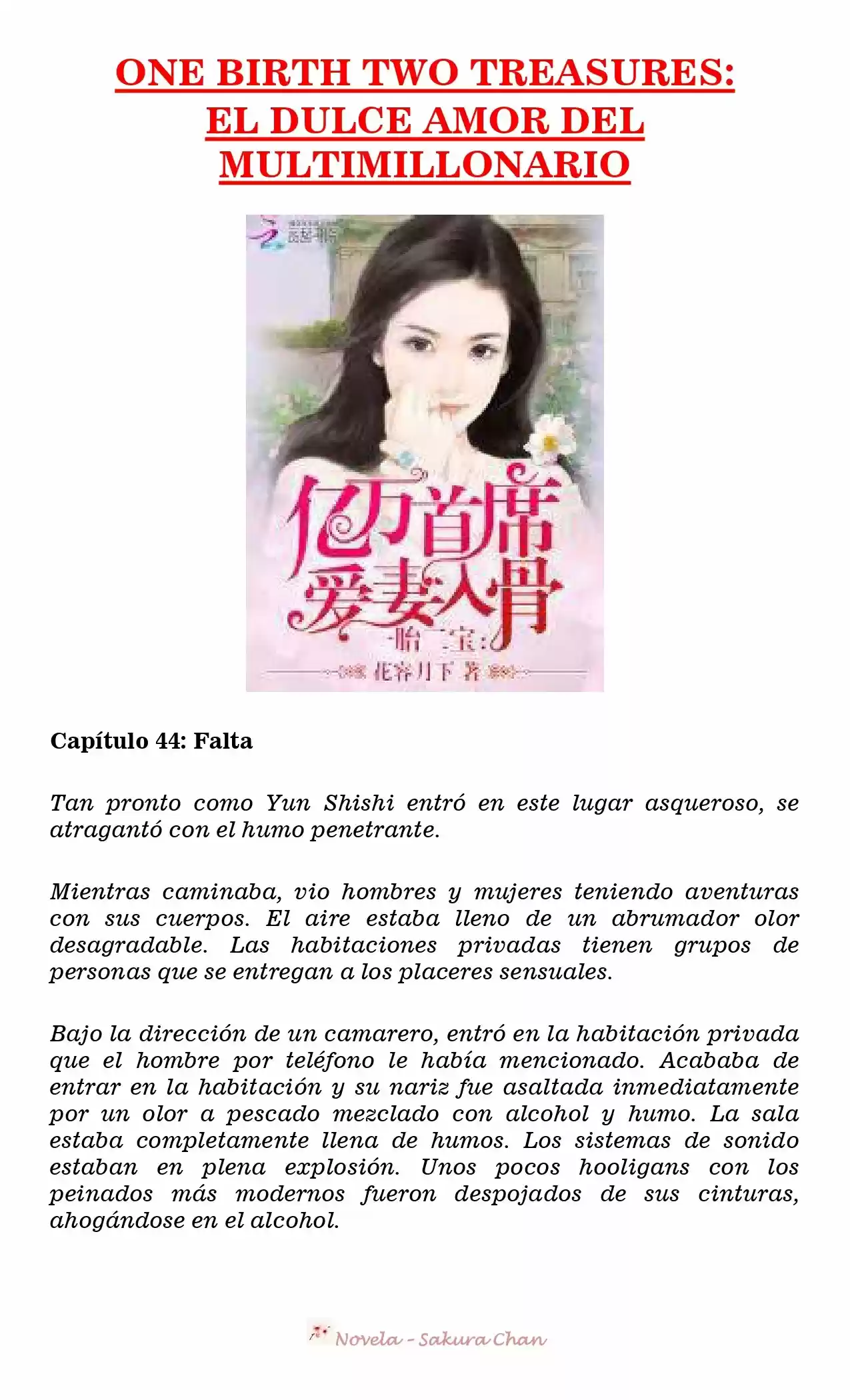 One Birth Two Treasures: The Billionaire's Sweet Love (Novela) - Capítulo 44 - Página 1 - LectorTMOo