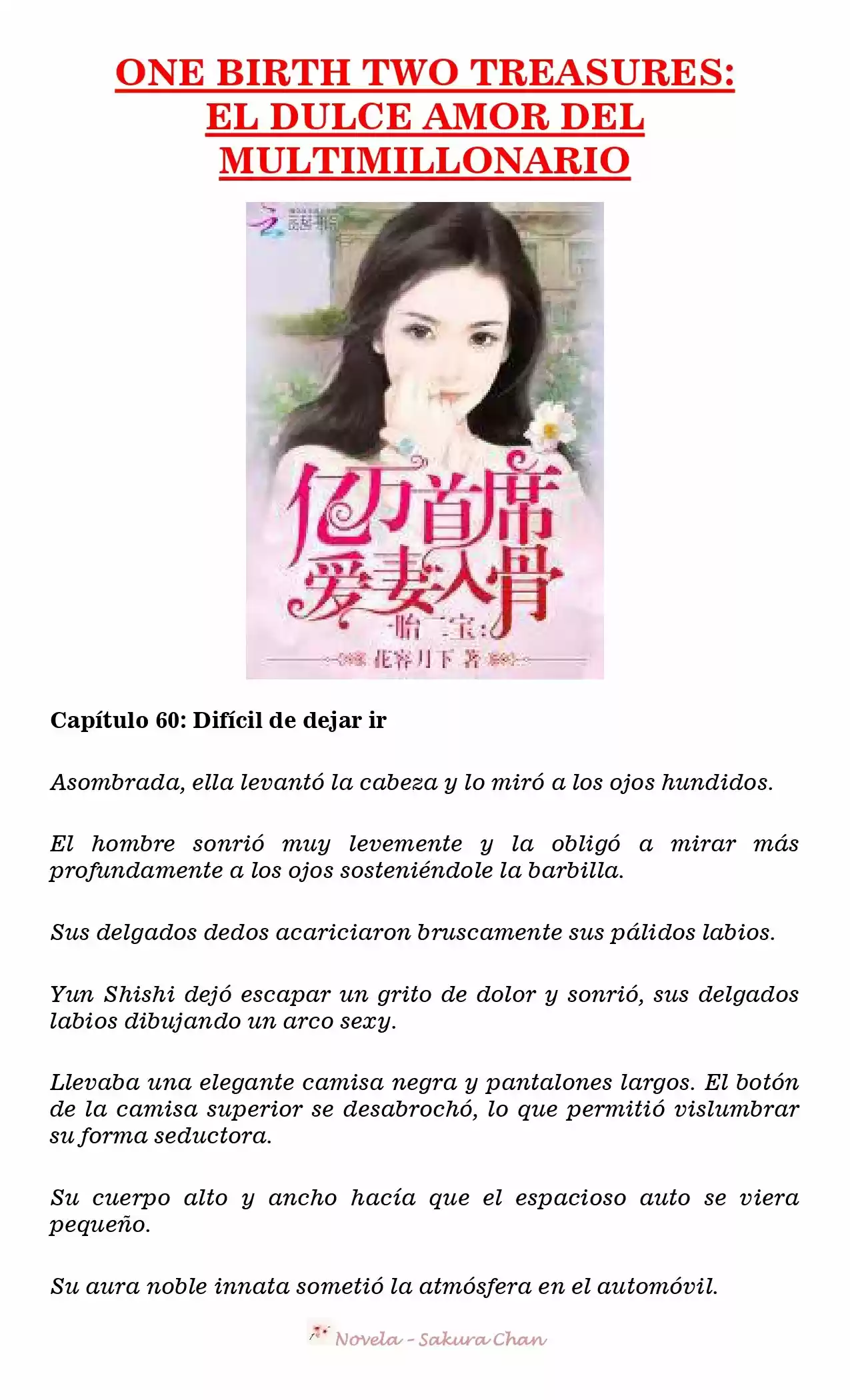 One Birth Two Treasures: The Billionaire's Sweet Love (Novela) - Capítulo 60 - Página 1 - LectorTMOo