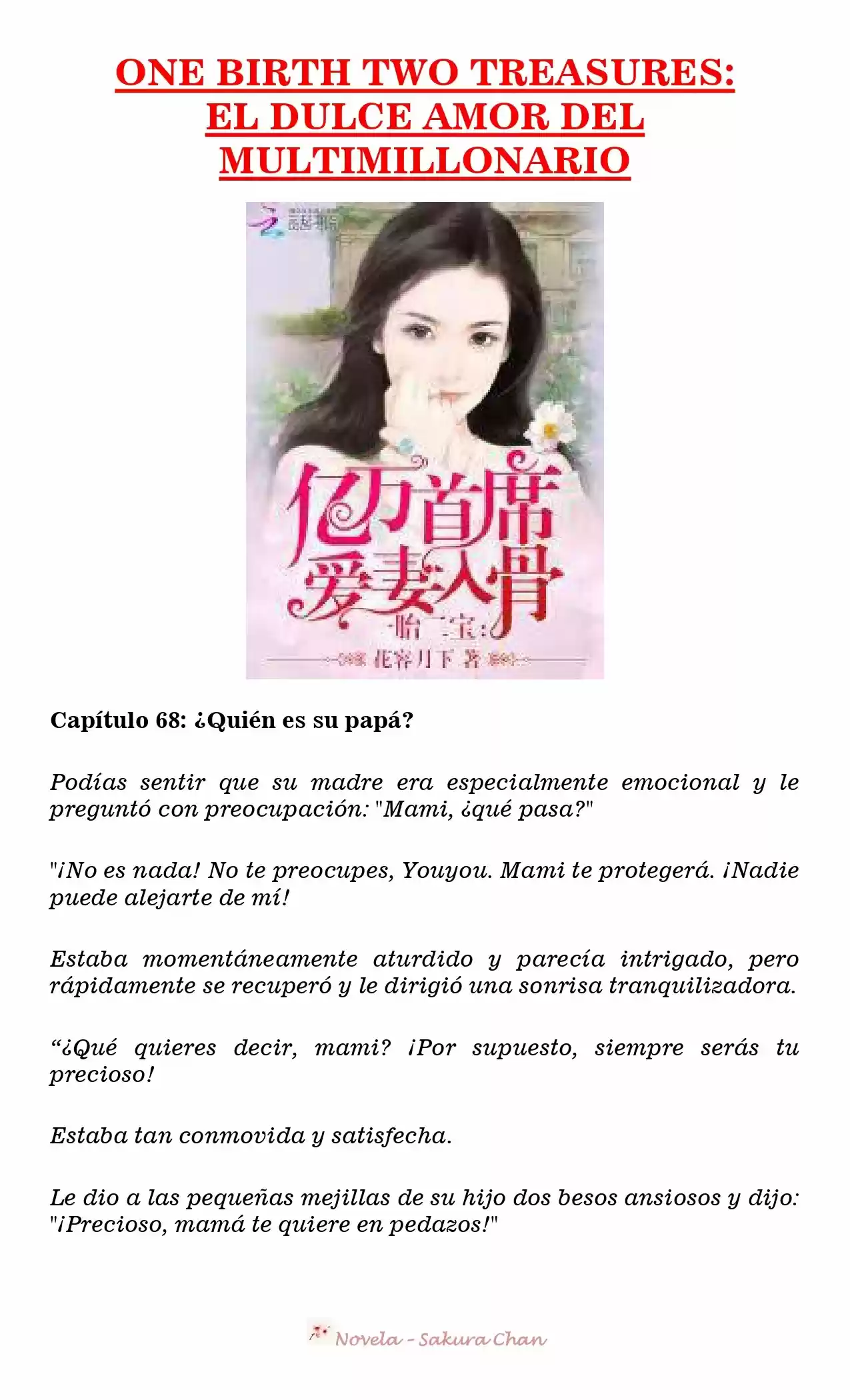One Birth Two Treasures: The Billionaire's Sweet Love (Novela) - Capítulo 68 - Página 1 - LectorTMOo