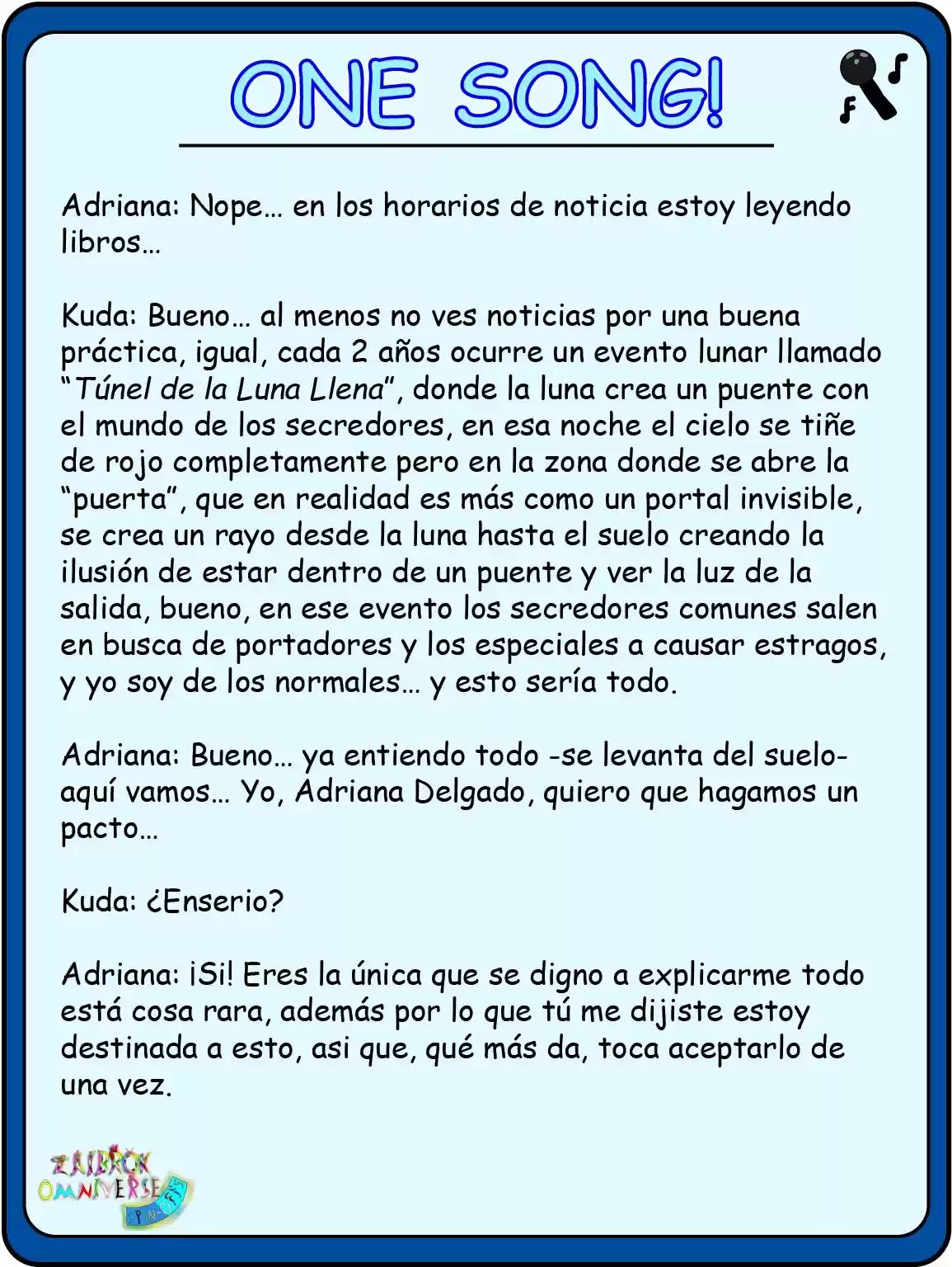 One Song! (Novela) - Capítulo  - Página 8 - LectorTMOo