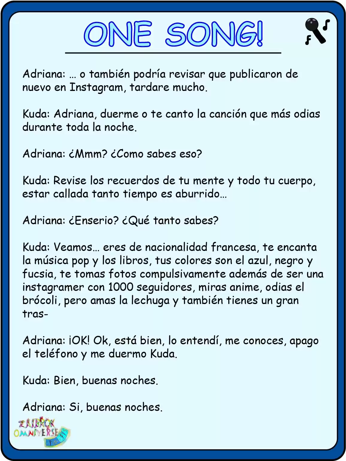 One Song! (Novela) - Capítulo 1 - Página 9 - LectorTMOo