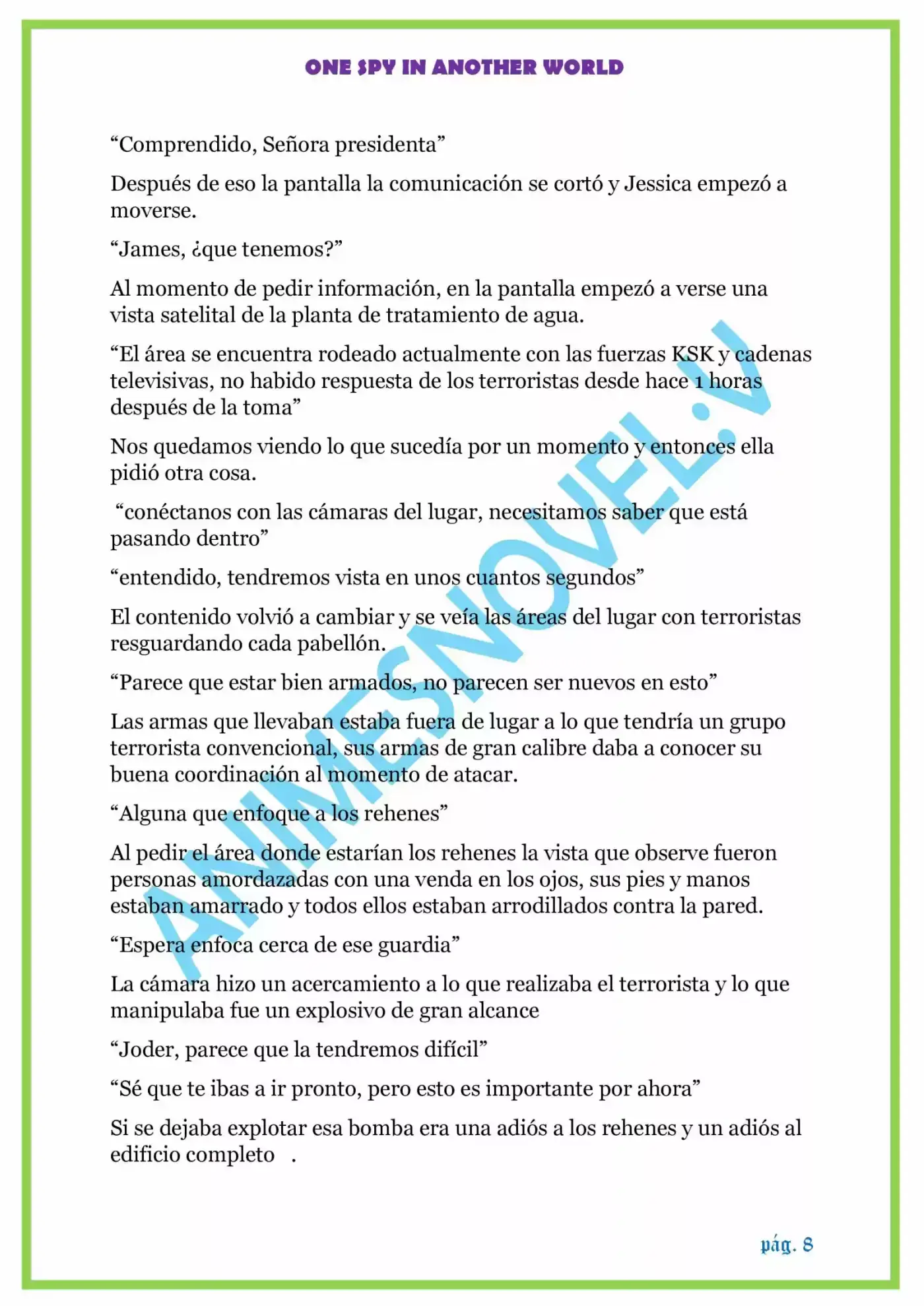 ONE SPY IN ANOTHER WORLD - Capítulo 1.10 - Página 8 - LectorTMOo