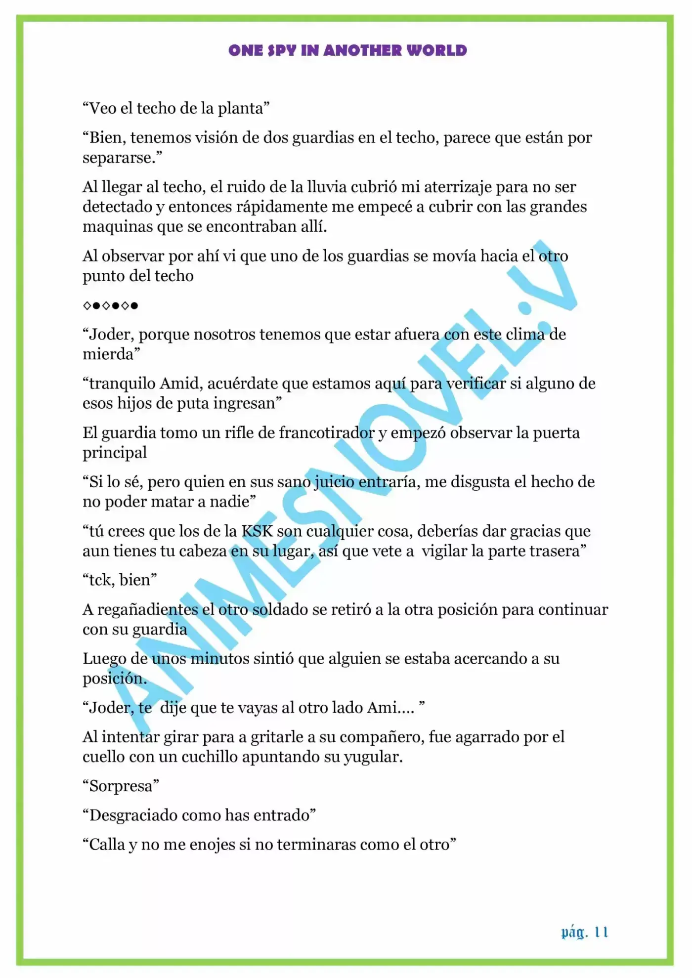 ONE SPY IN ANOTHER WORLD - Capítulo 1.10 - Página 11 - LectorTMOo