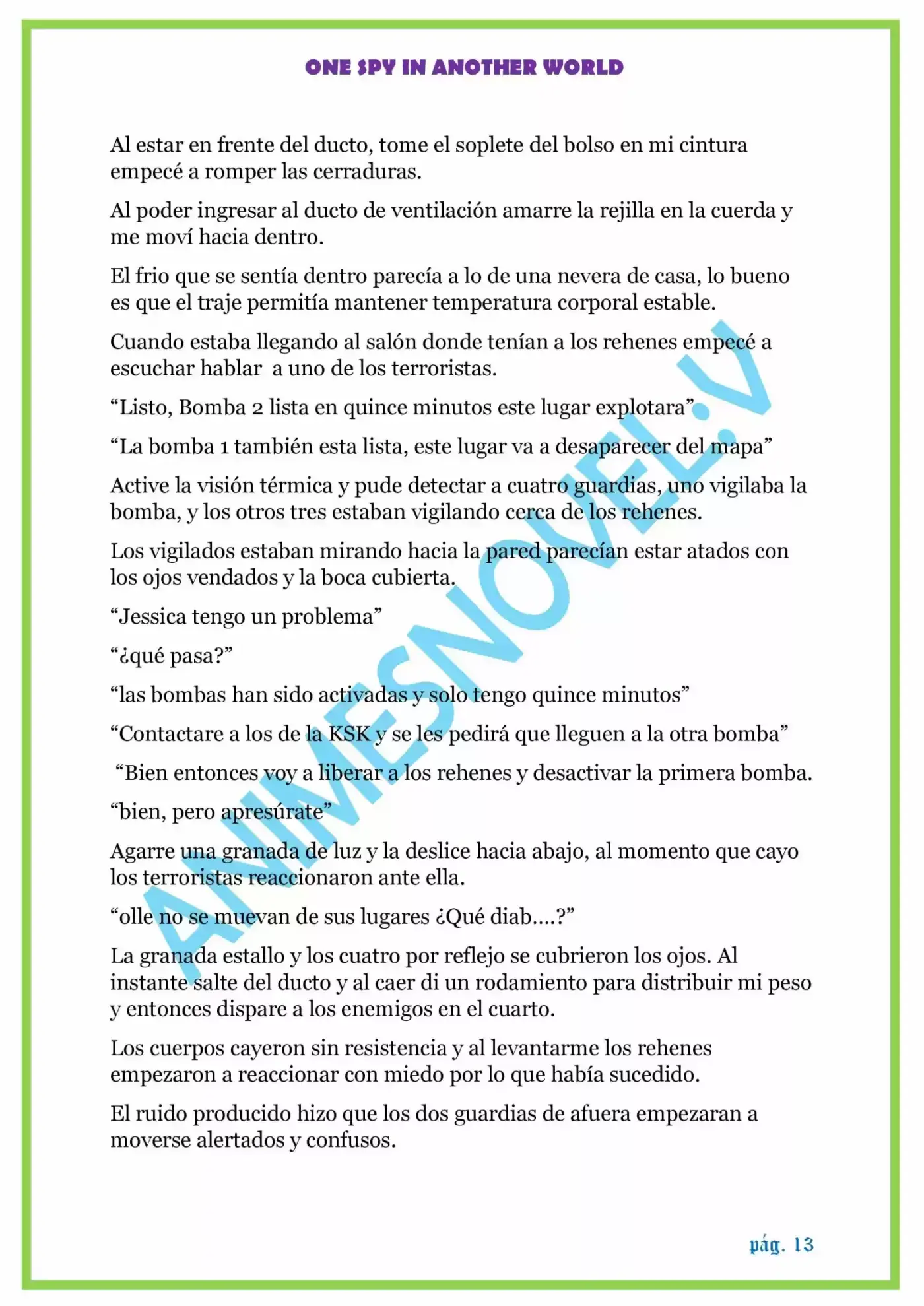 ONE SPY IN ANOTHER WORLD - Capítulo 1.10 - Página 13 - LectorTMOo