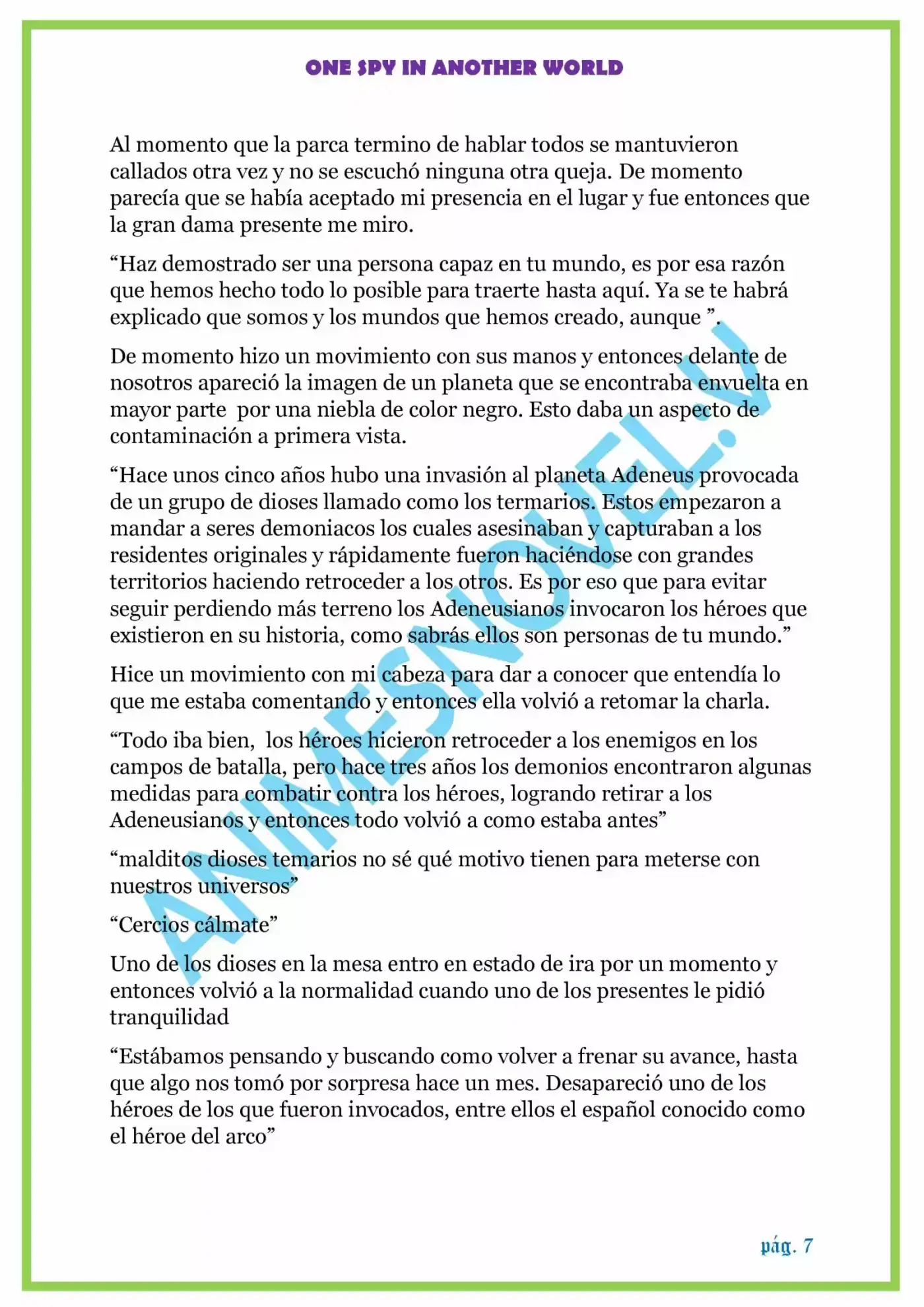 ONE SPY IN ANOTHER WORLD - Capítulo 2 - Página 7 - LectorTMOo