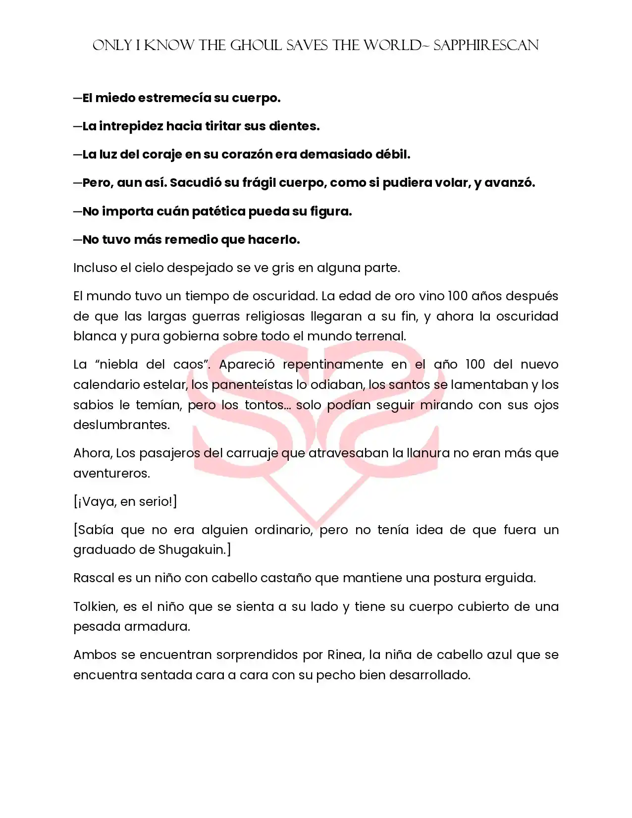 Only I Know The Ghoul Saved The World (Novela) - Capítulo  - Página 6 - LectorTMOo