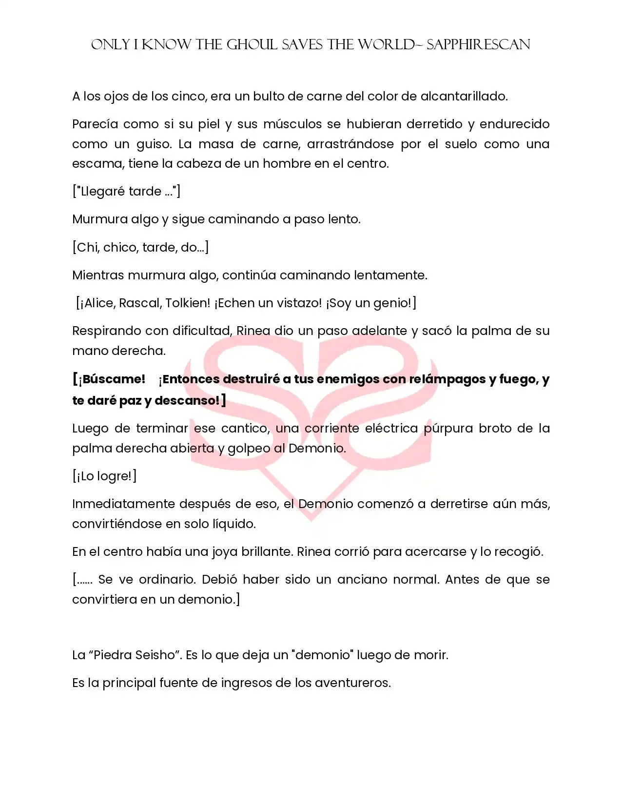 Only I Know The Ghoul Saved The World (Novela) - Capítulo  - Página 9 - LectorTMOo