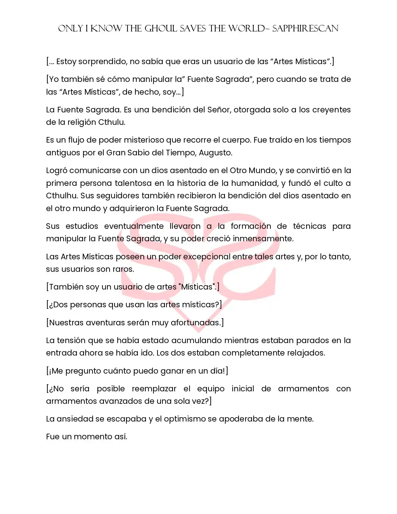 Only I Know The Ghoul Saved The World (Novela) - Capítulo  - Página 10 - LectorTMOo